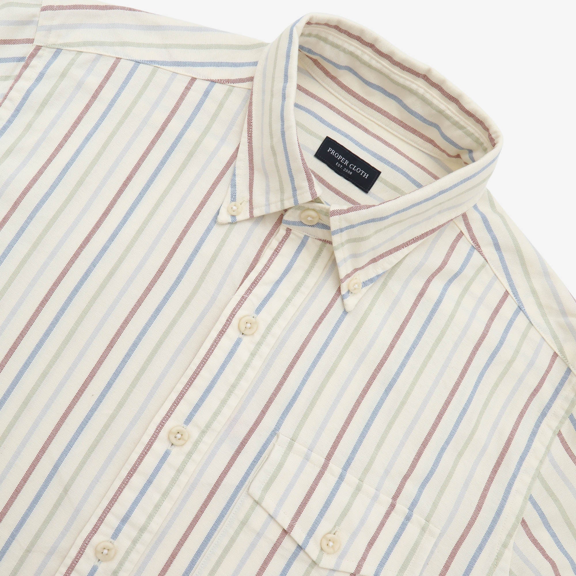 American Pima Fun Stripe Oxford Shirt