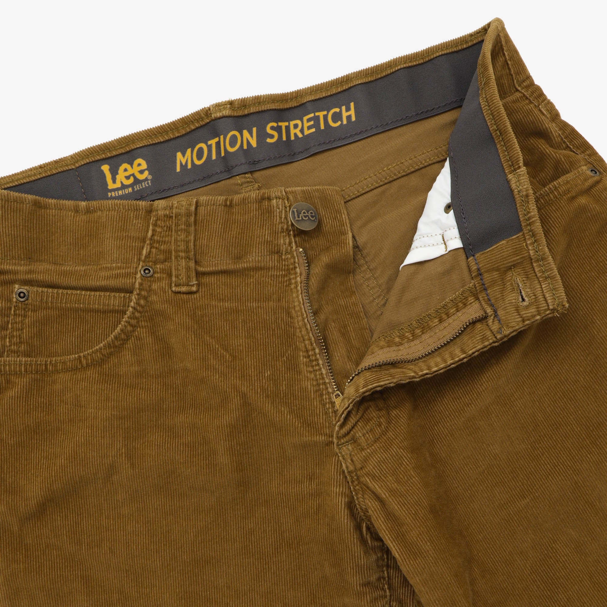 Extreme Motion Straight Corduroy Stretch Jeans (33W X 29.5L)
