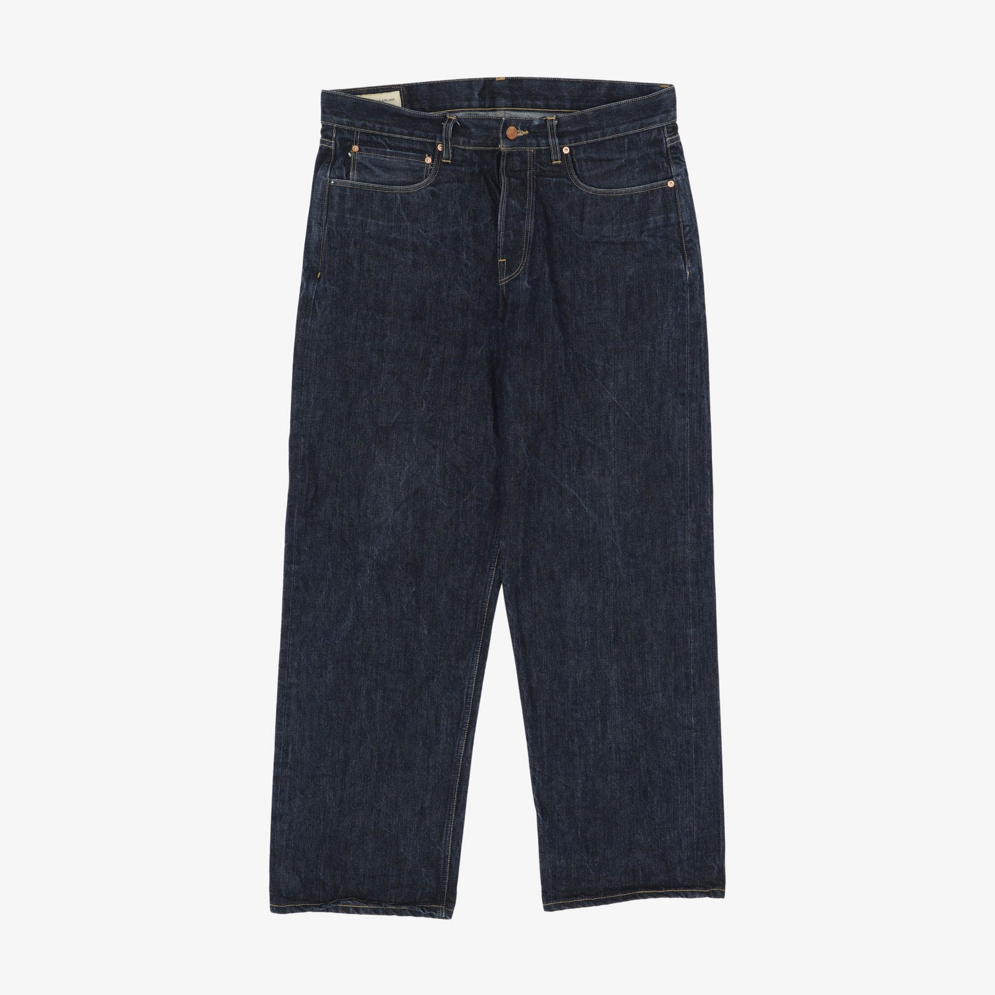 E14 Wide Leg Selvedge Jeans (35W X 29L)