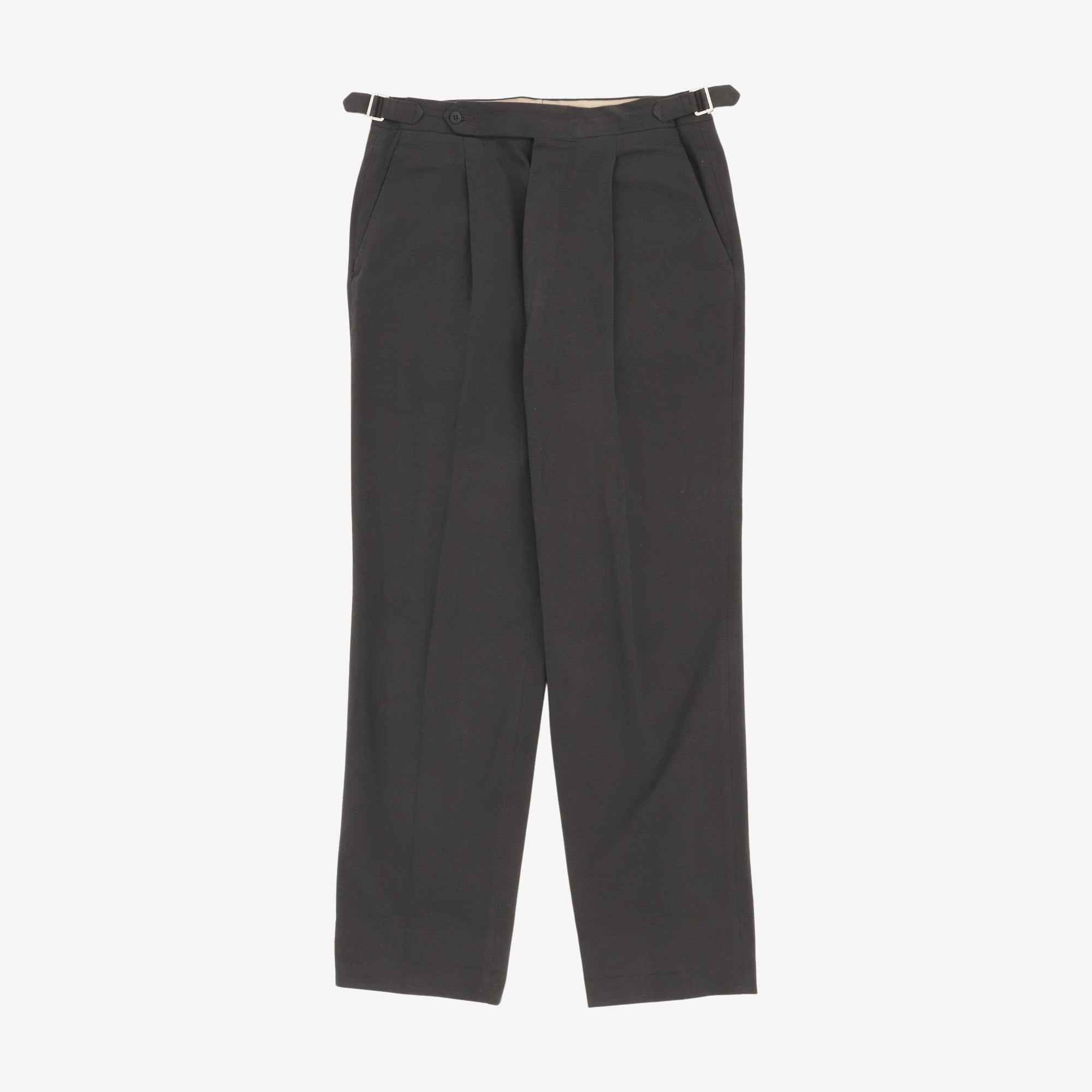 Flat Front Pleated Trousers (32W X 30L)
