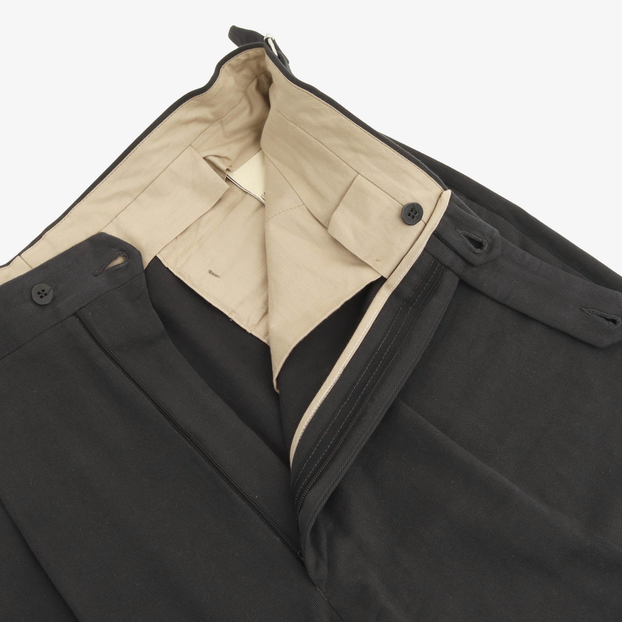Flat Front Pleated Trousers (32W X 30L)