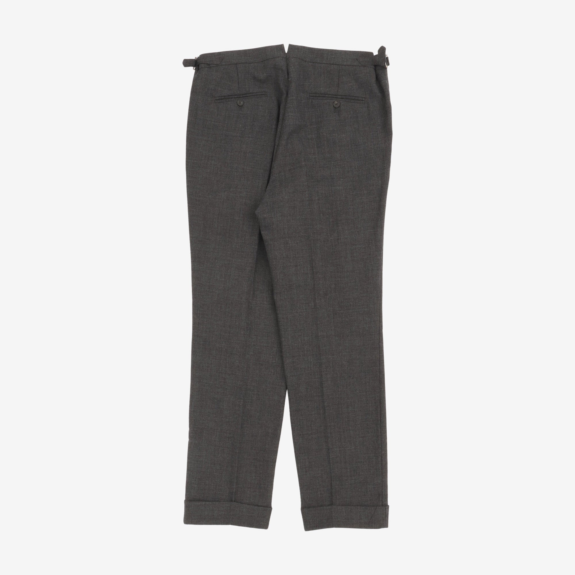 Wool Pleated Trousers (36W X 32L)