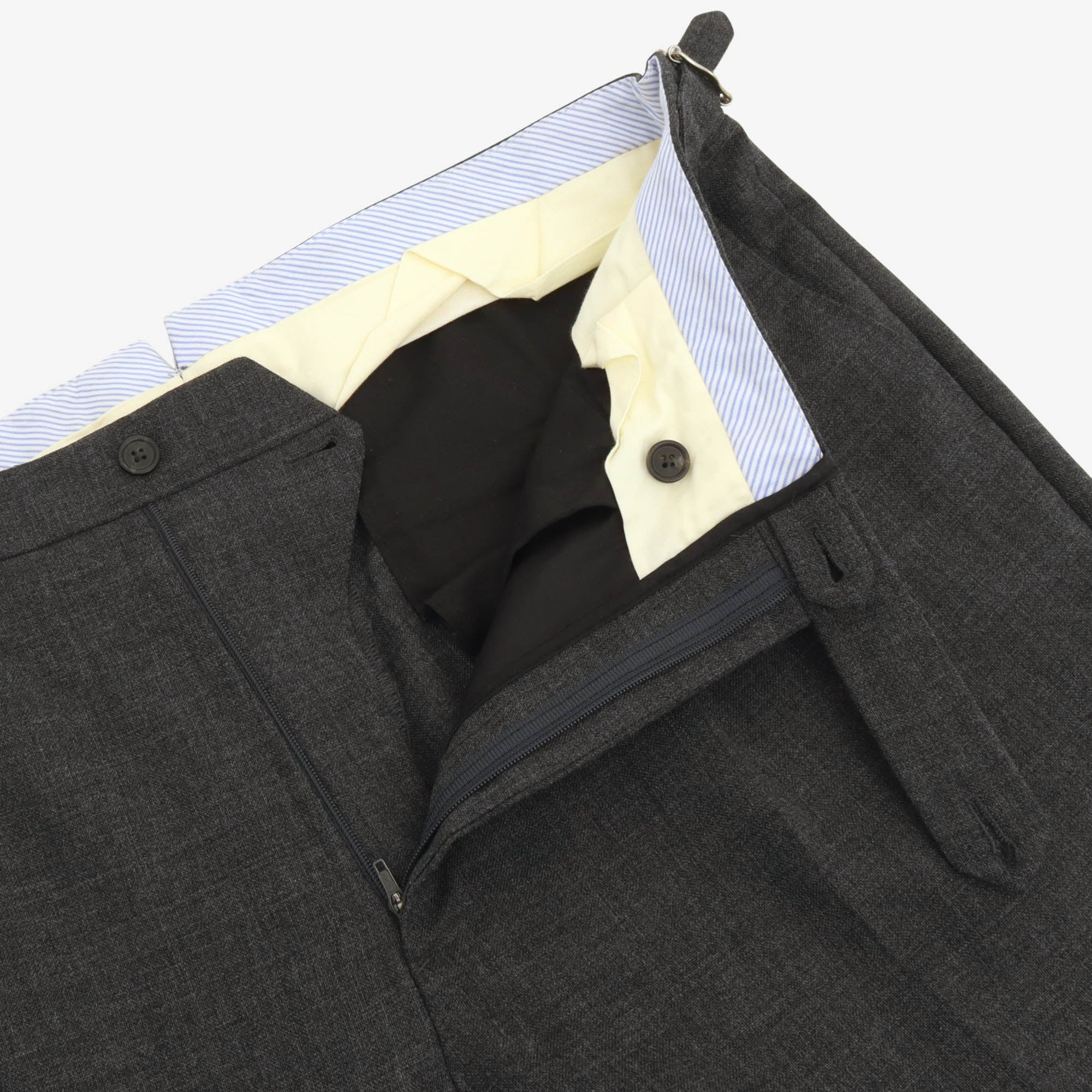 Wool Pleated Trousers (36W X 32L)