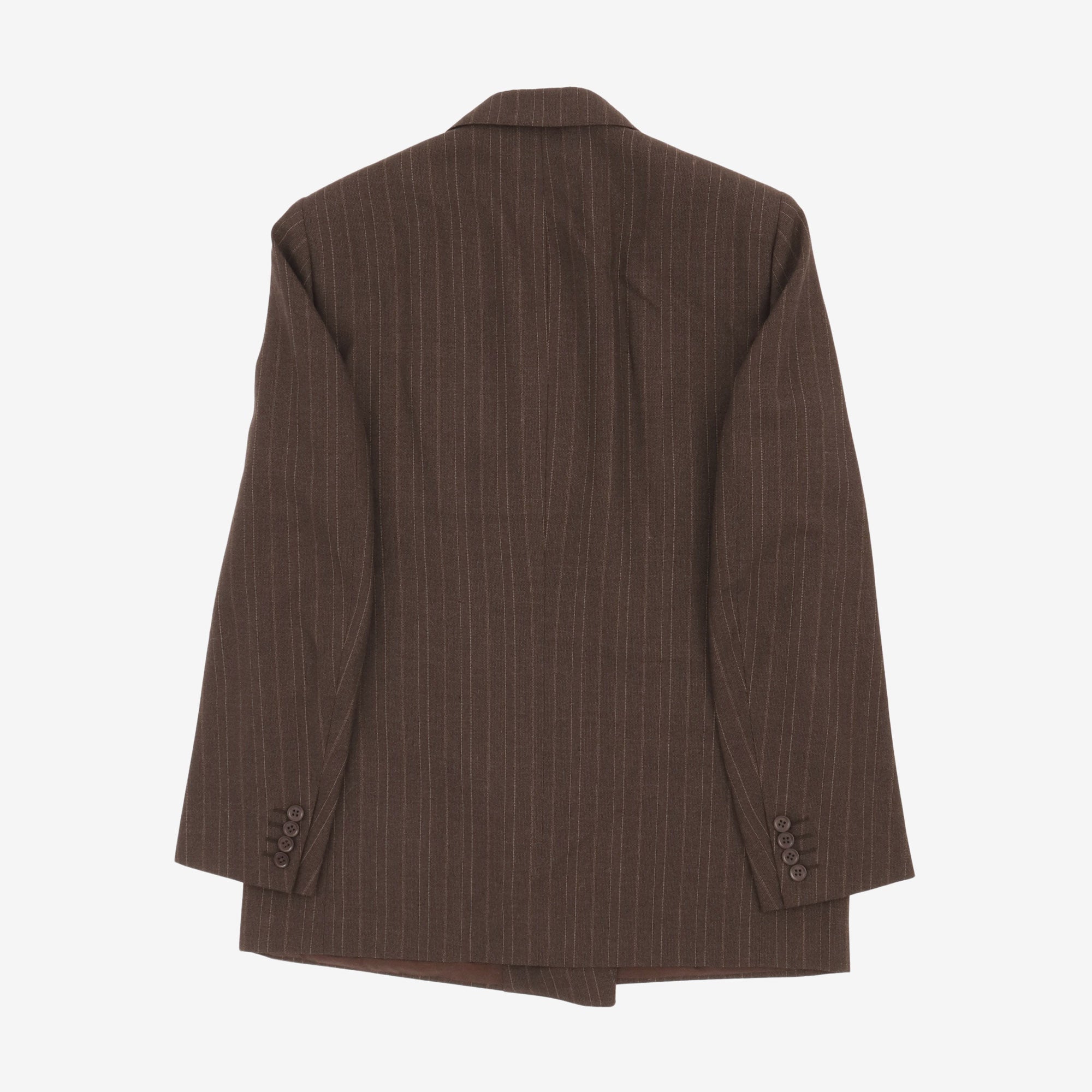 Wool Pinstripe DB Three Piece Suit