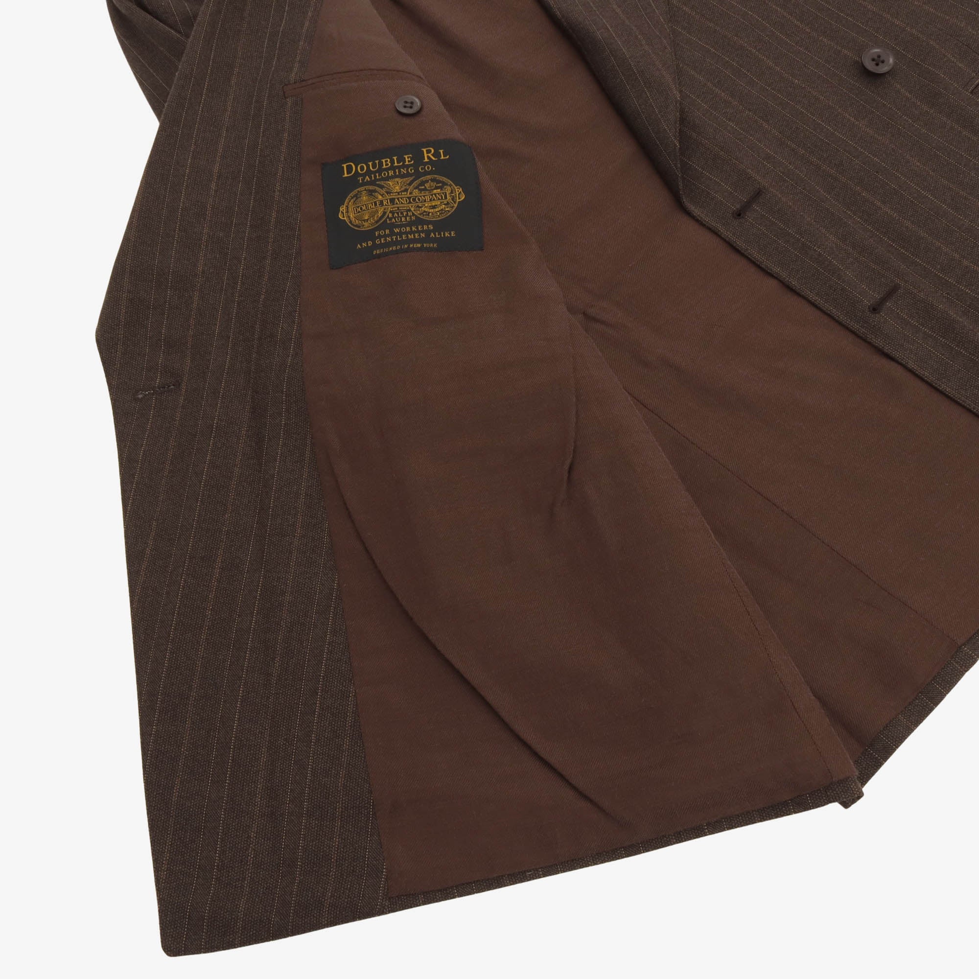 Wool Pinstripe DB Three Piece Suit