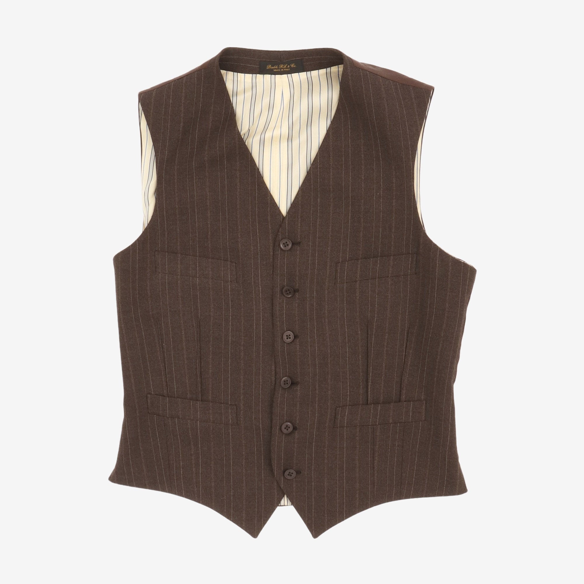 Wool Pinstripe DB Three Piece Suit