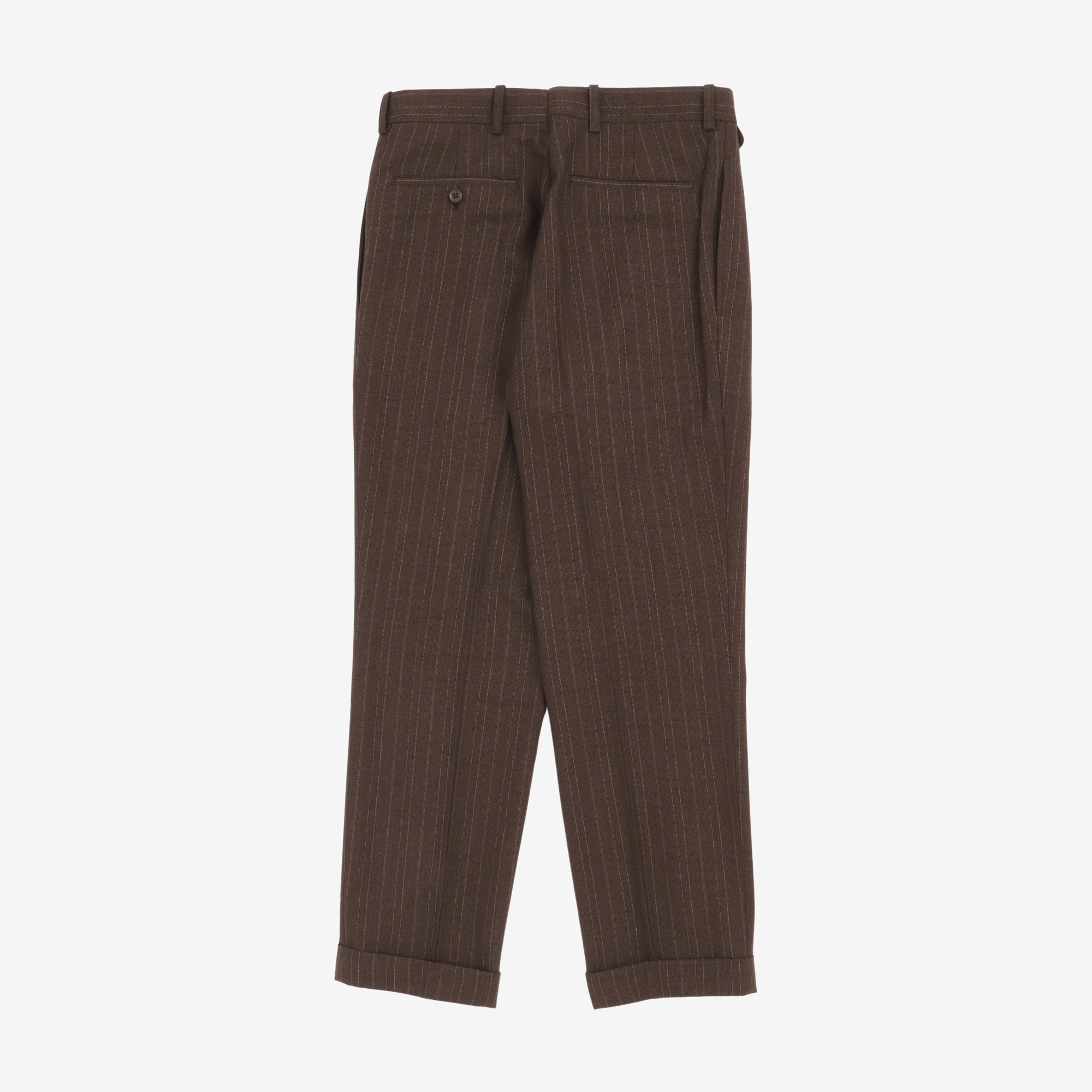 Wool Pinstripe DB Three Piece Suit