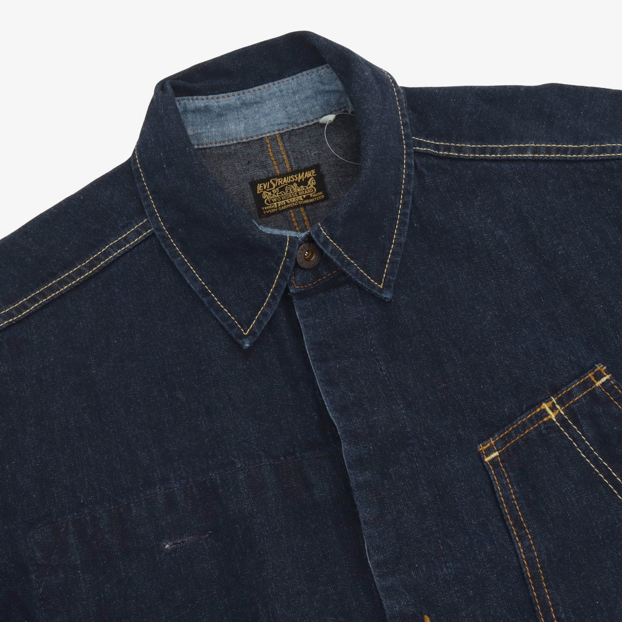 1920s Koverups Rigid Denim Jumpsuit