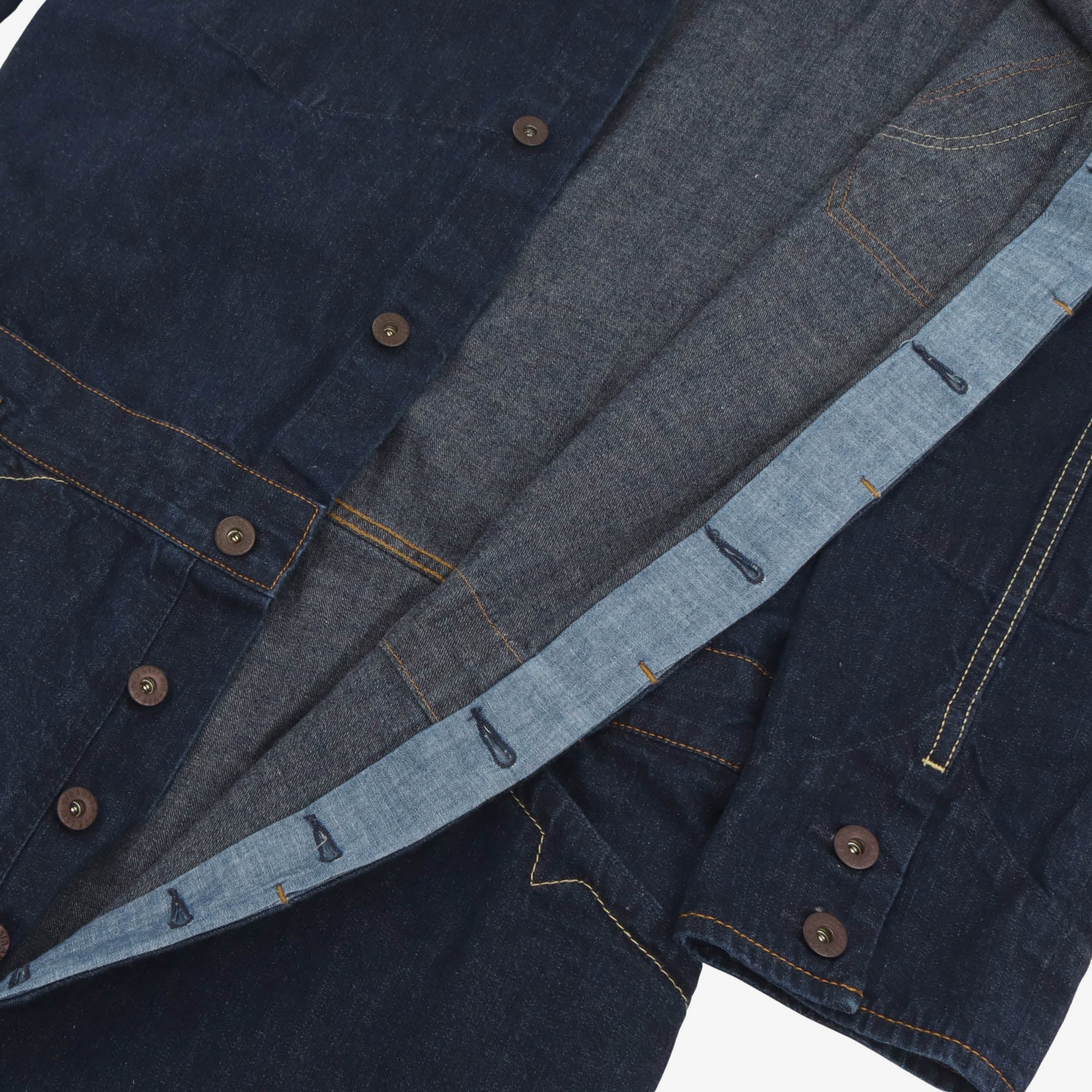 1920s Koverups Rigid Denim Jumpsuit