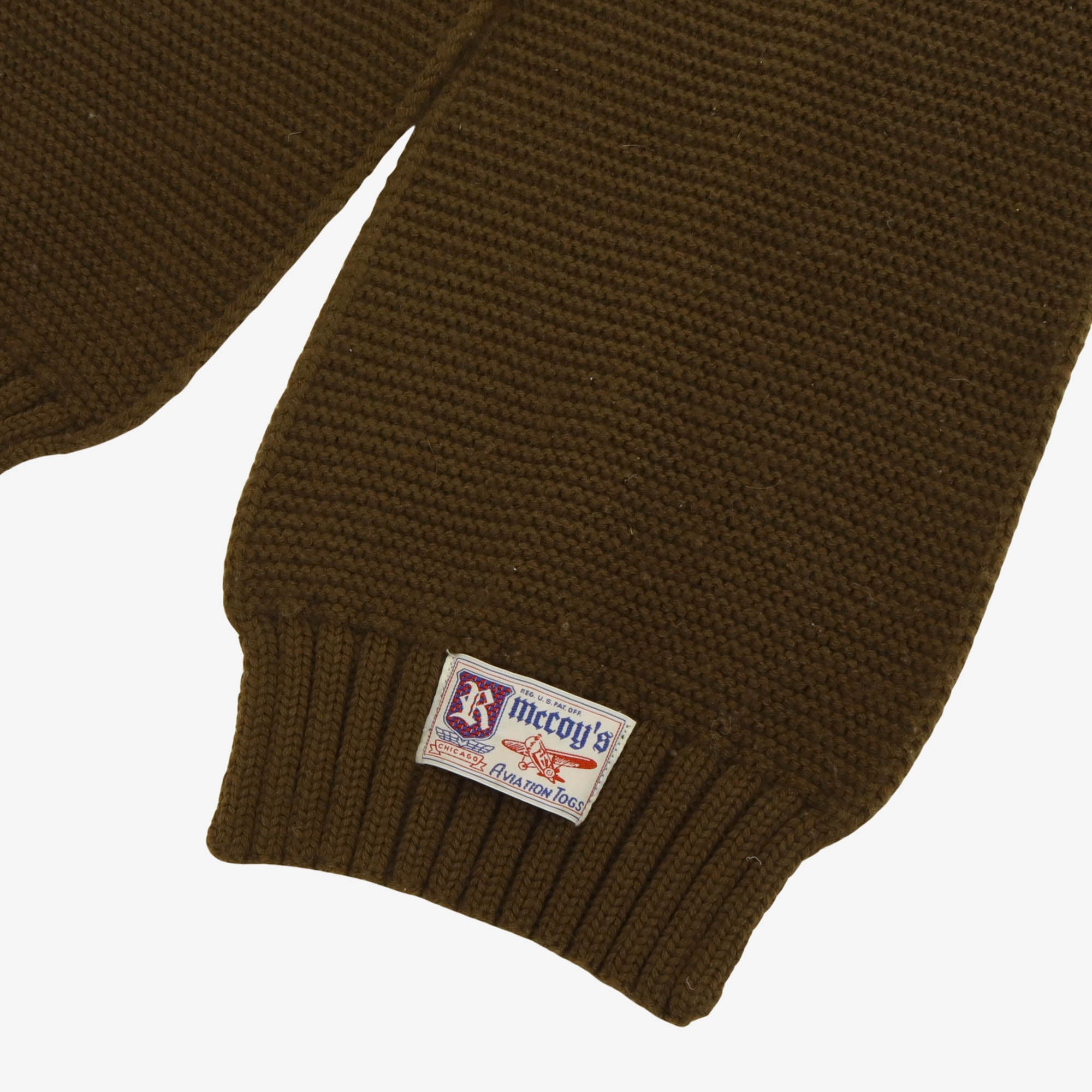 Wool Knit Aviation Scarf