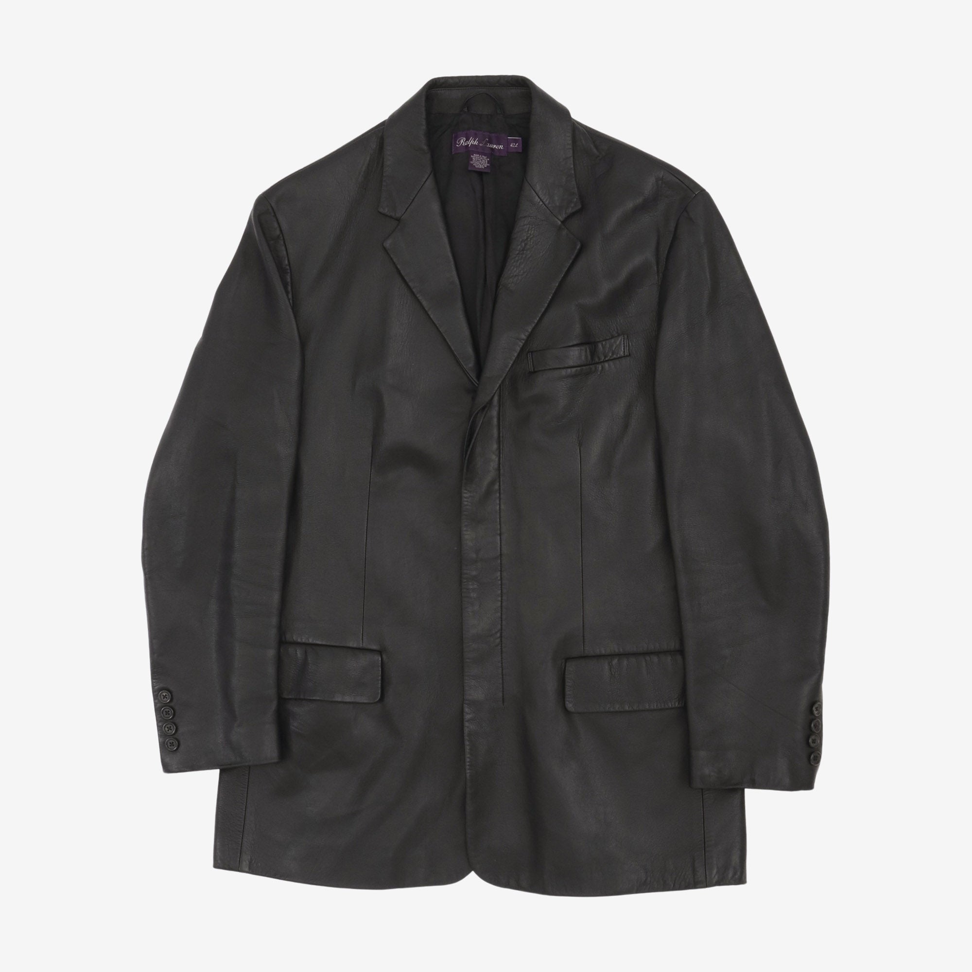 Purple Label Lambskin Leather Blazer