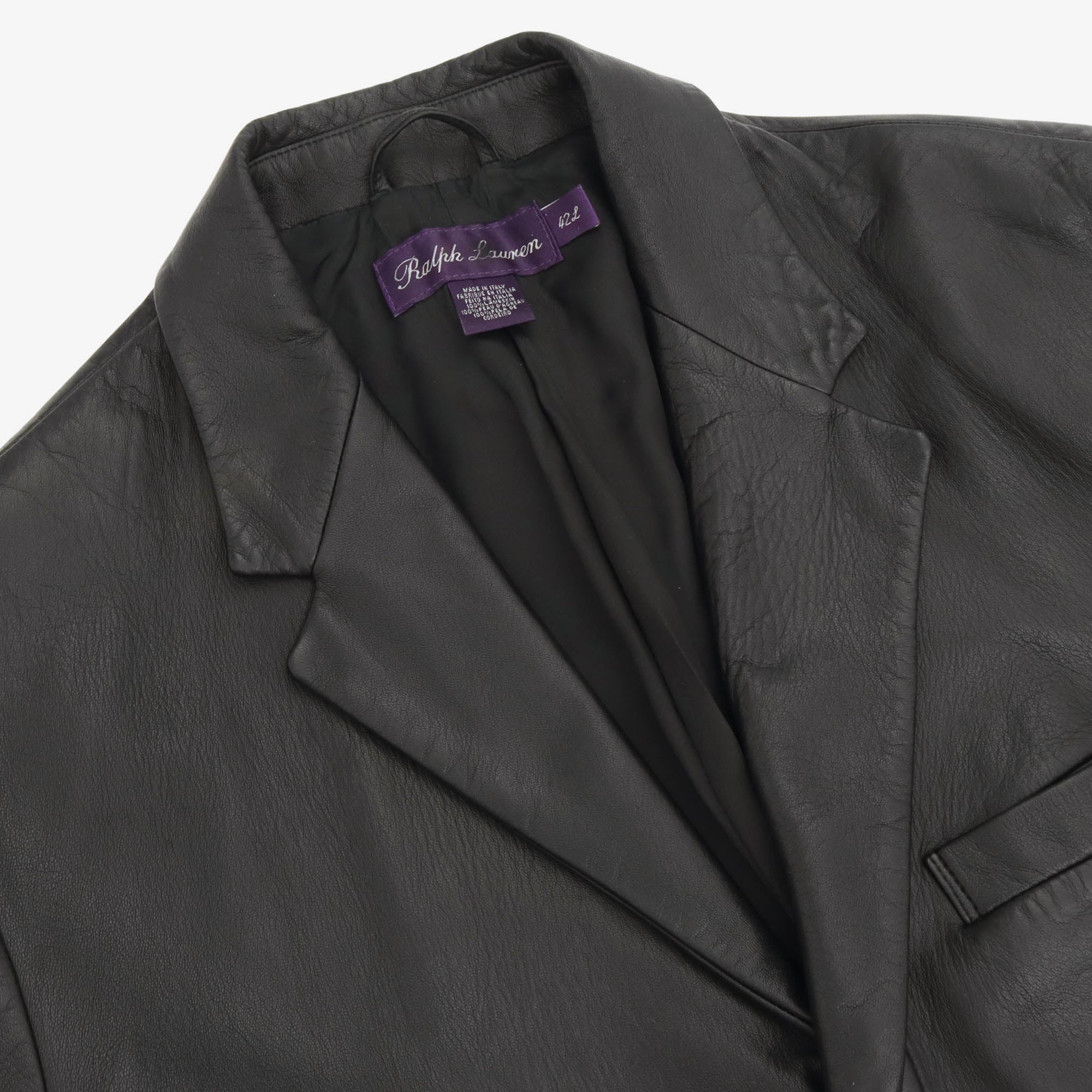 Purple Label Lambskin Leather Blazer