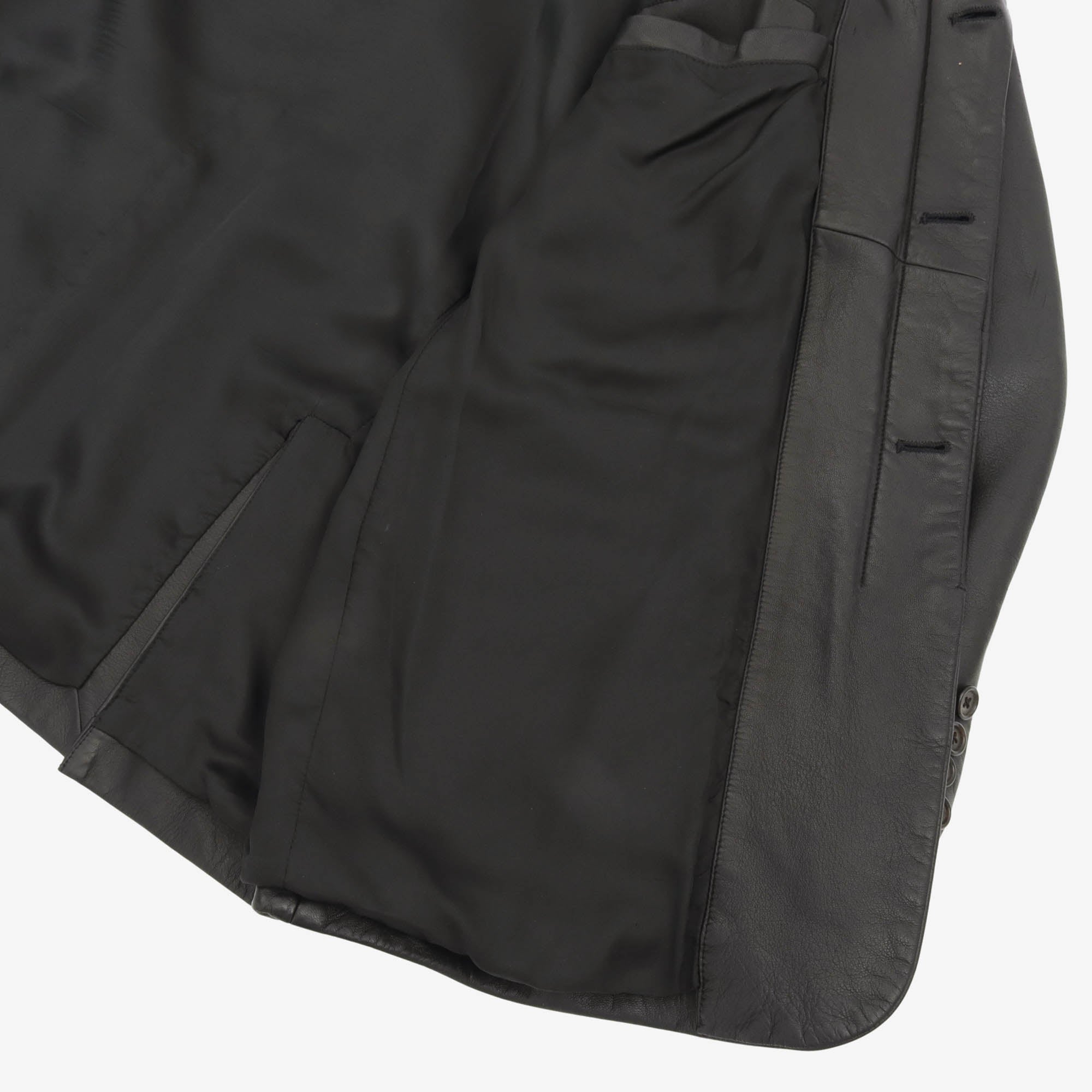 Purple Label Lambskin Leather Blazer