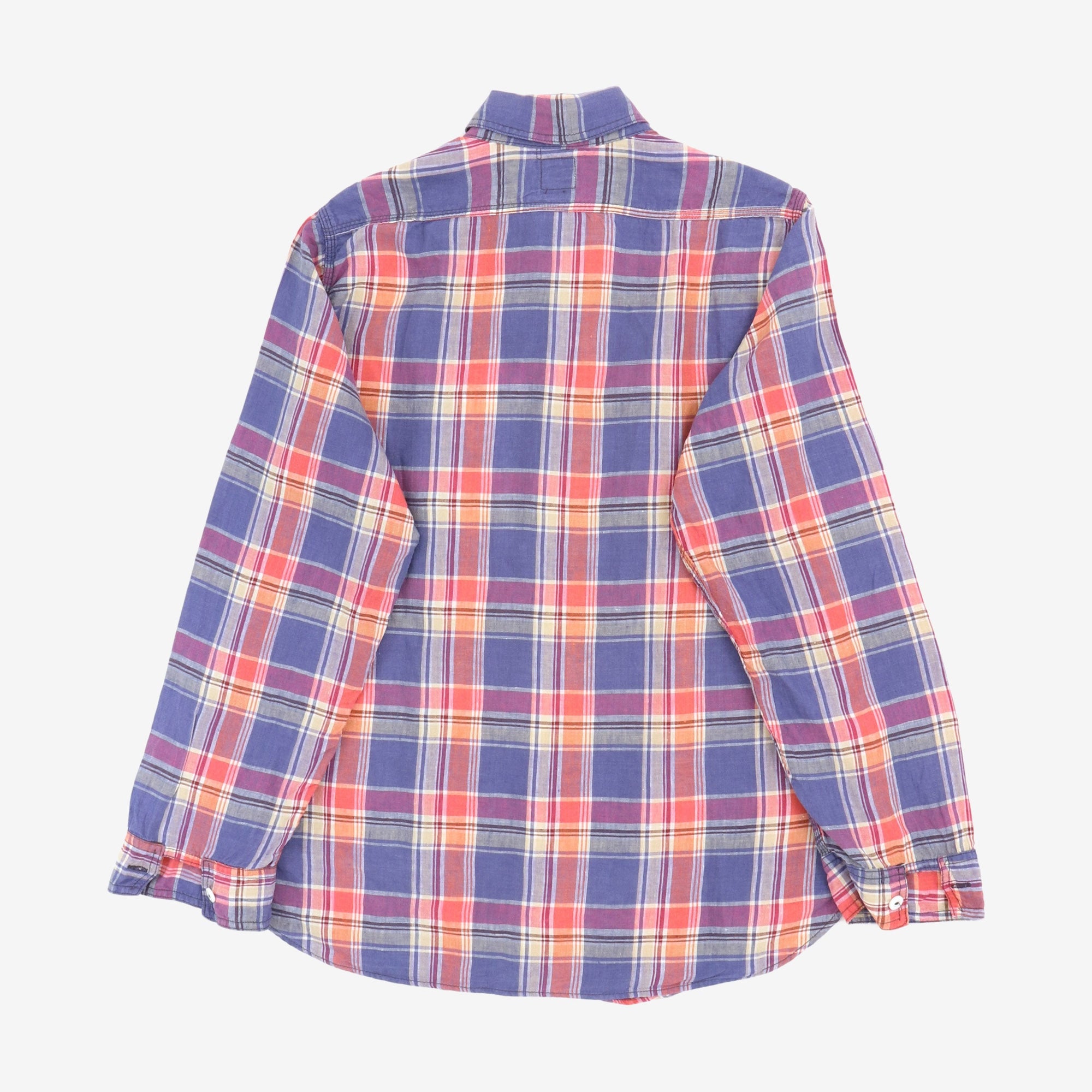 Linen Plaid Work Shirt