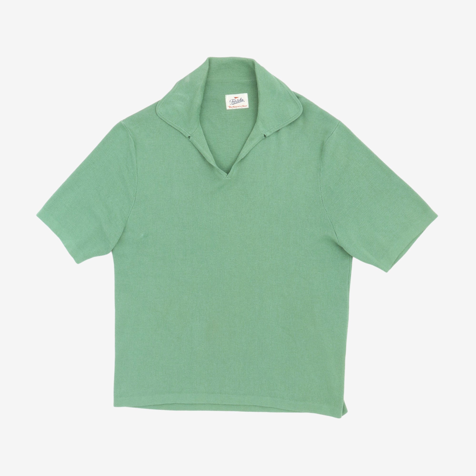 Andy V Neck Knit Polo