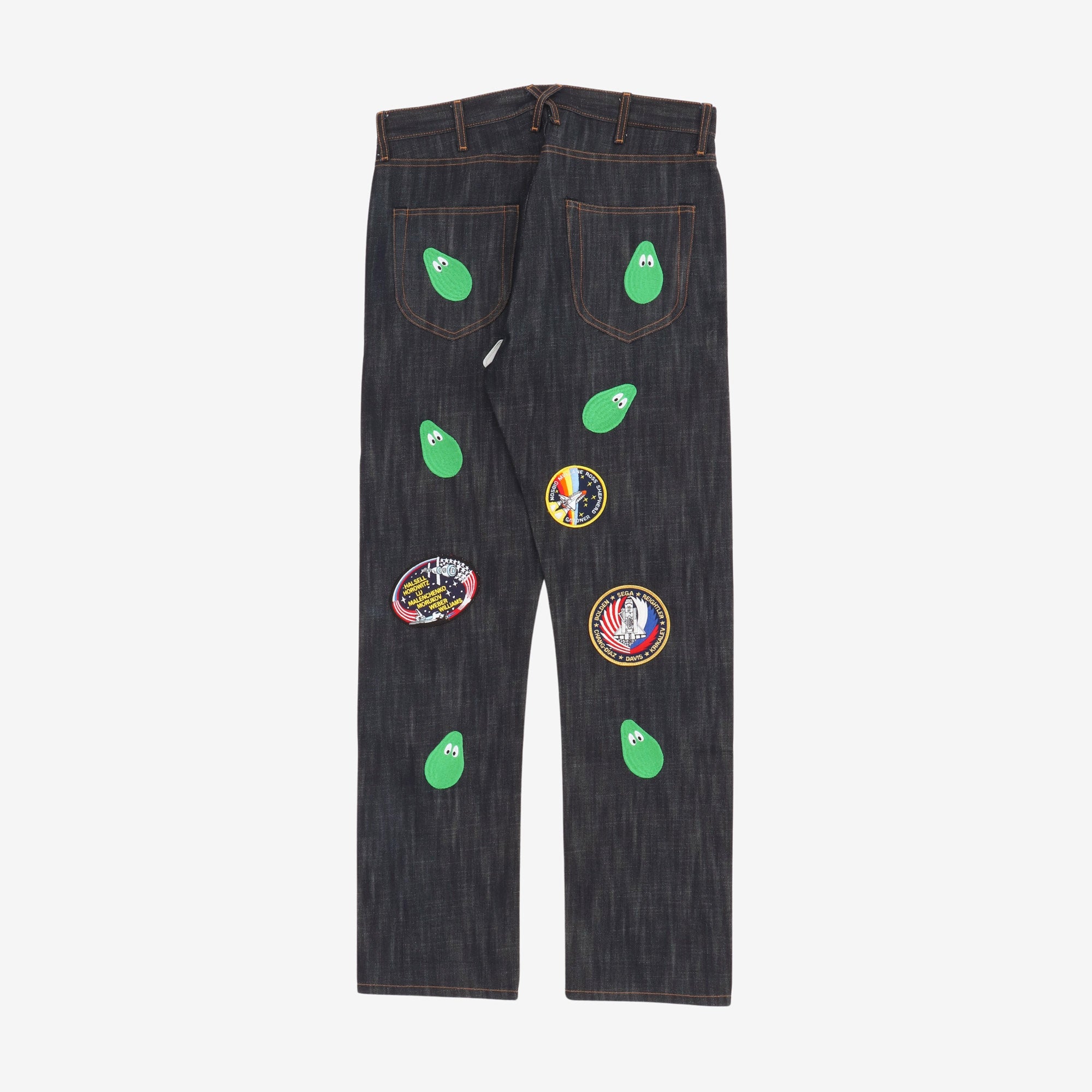XX Avocado Embroidered Jeans (34W X 32.5L)