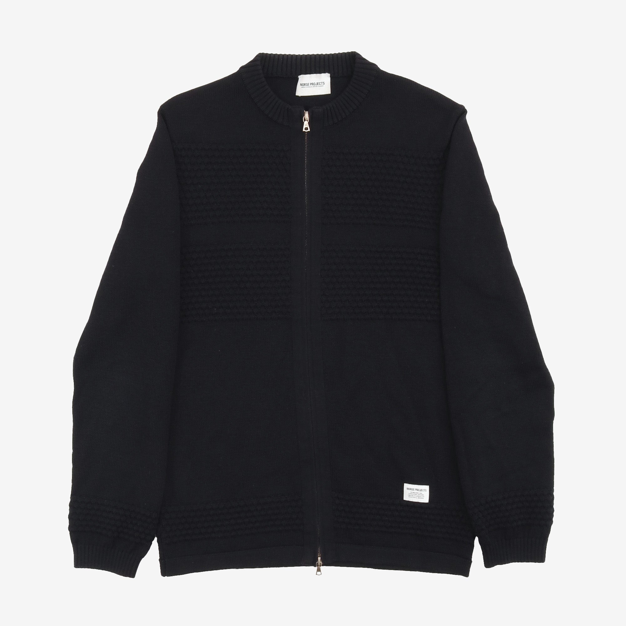 Bubble Zip Crew Knit