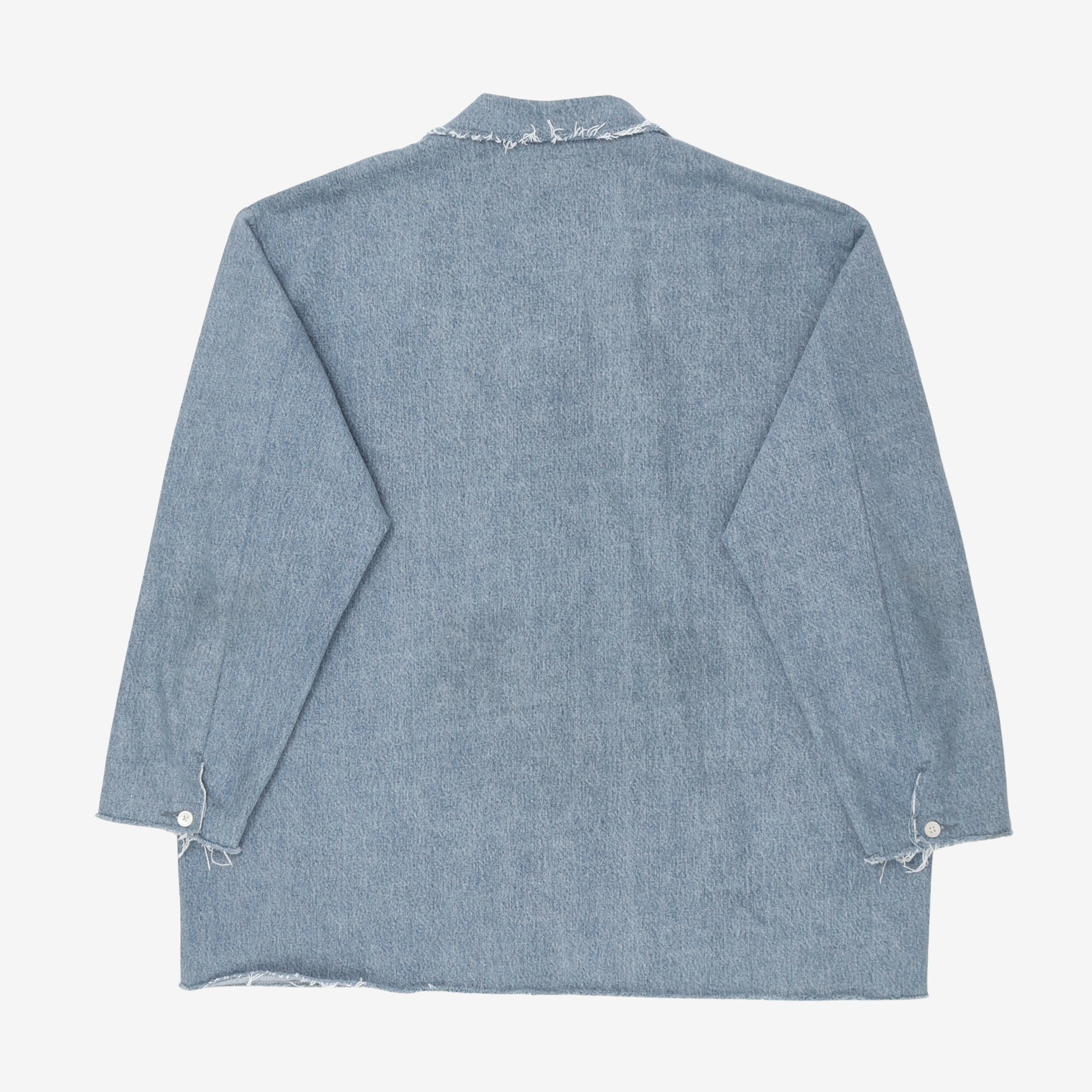 Oversized Distressed Denim Jacket