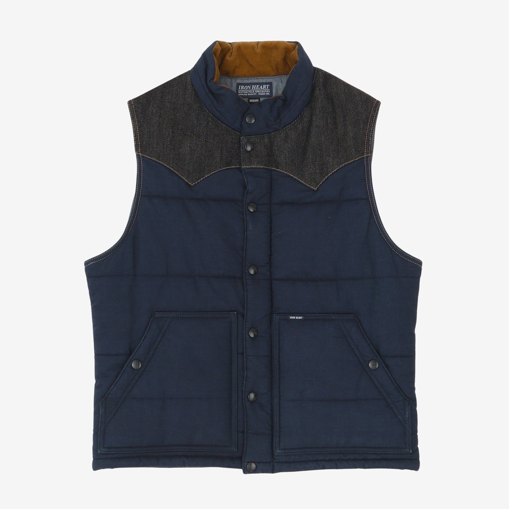 Chambray Padded Vest
