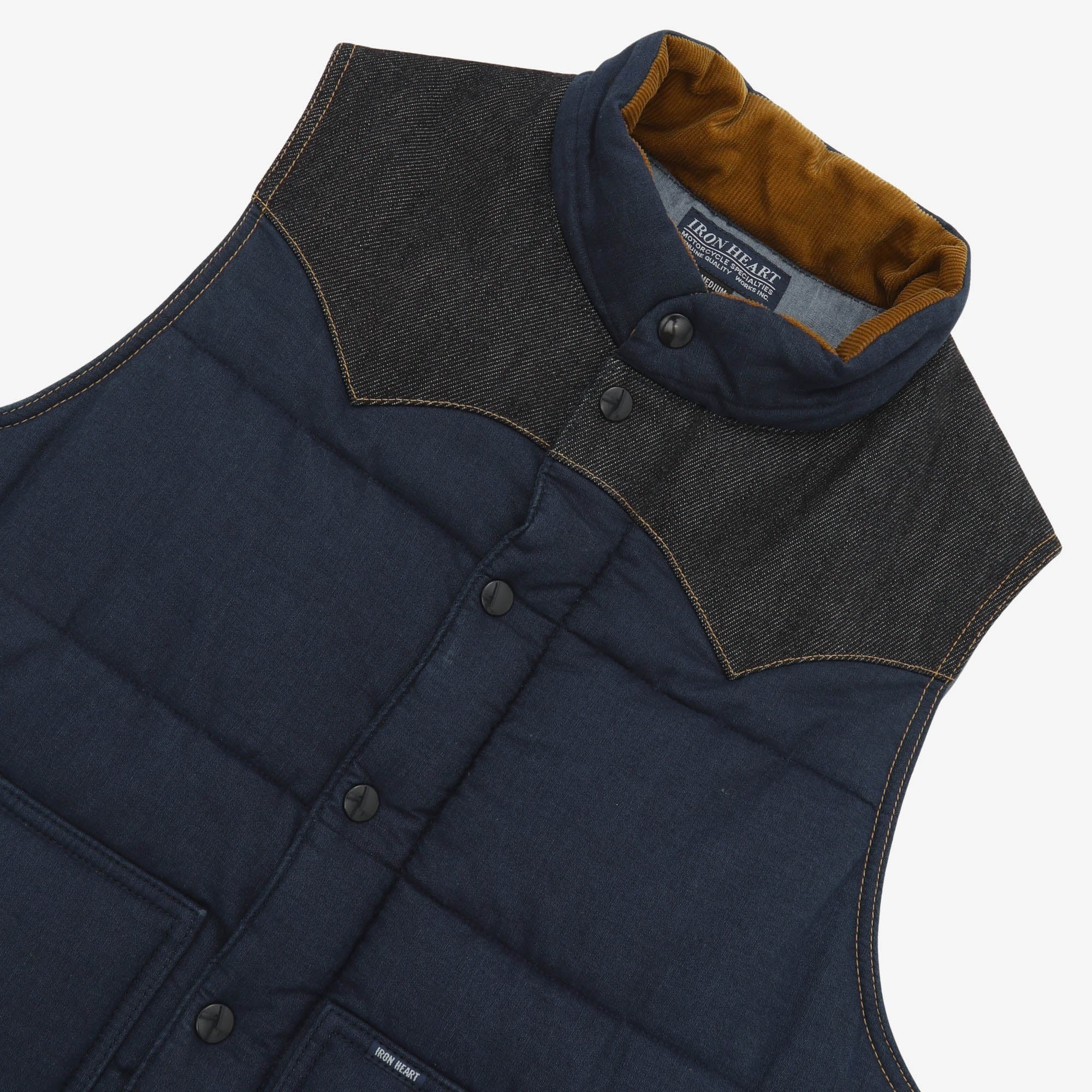 Chambray Padded Vest