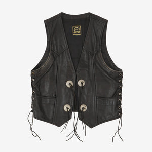 Echt Leder Lace Up Vest
