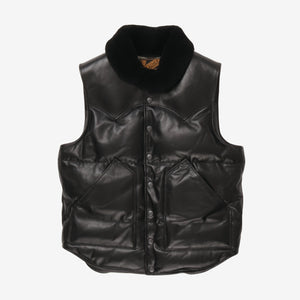 Leather Down Vest