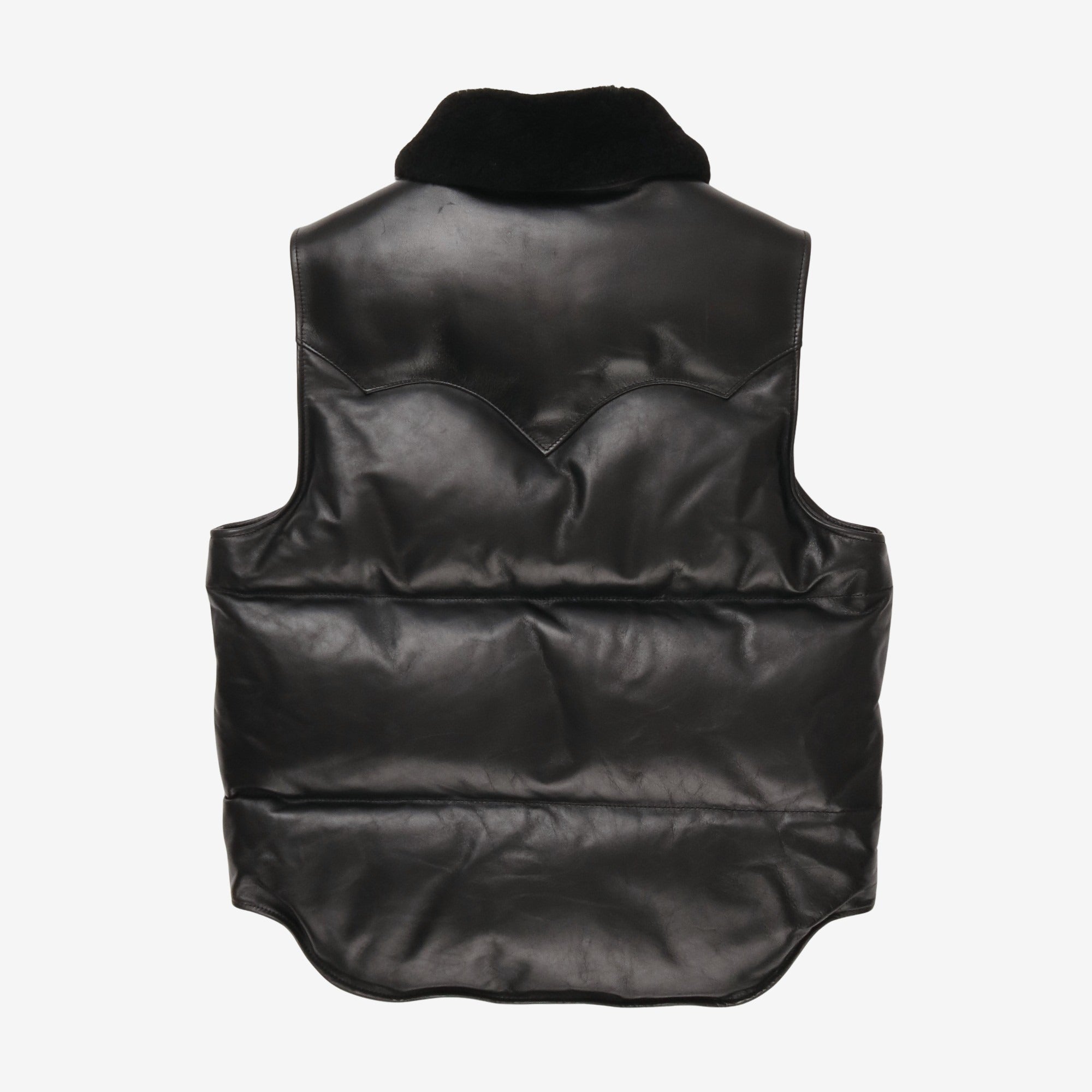 Leather Down Vest
