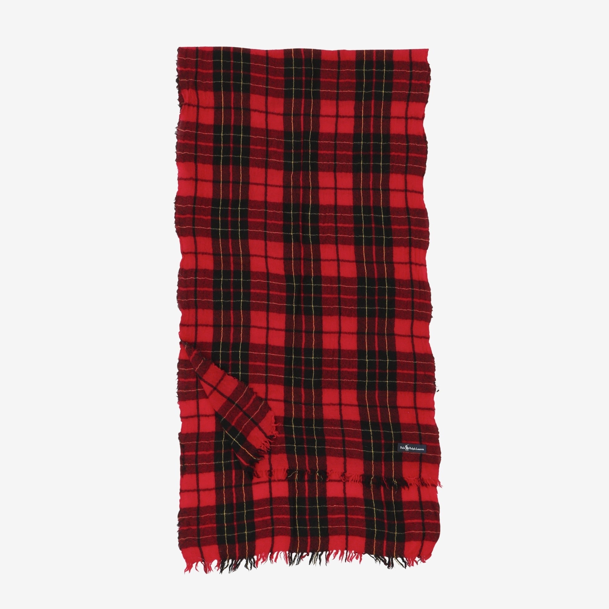 Plaid Wool Scarf