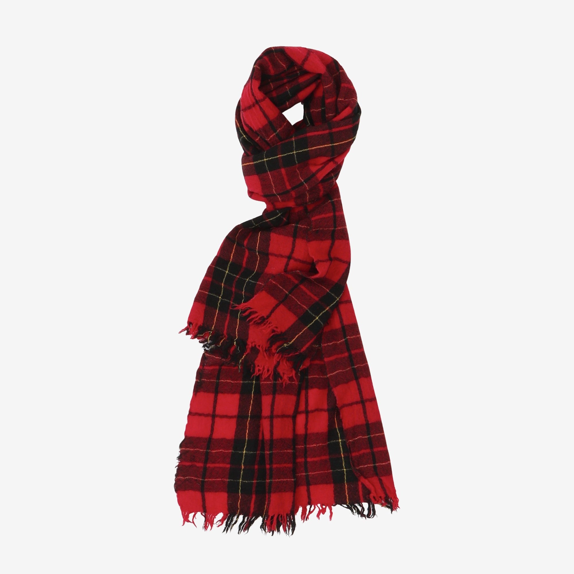 Plaid Wool Scarf