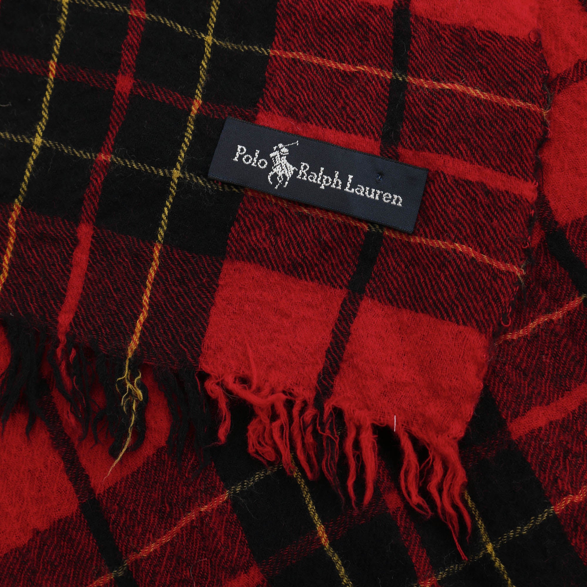 Plaid Wool Scarf