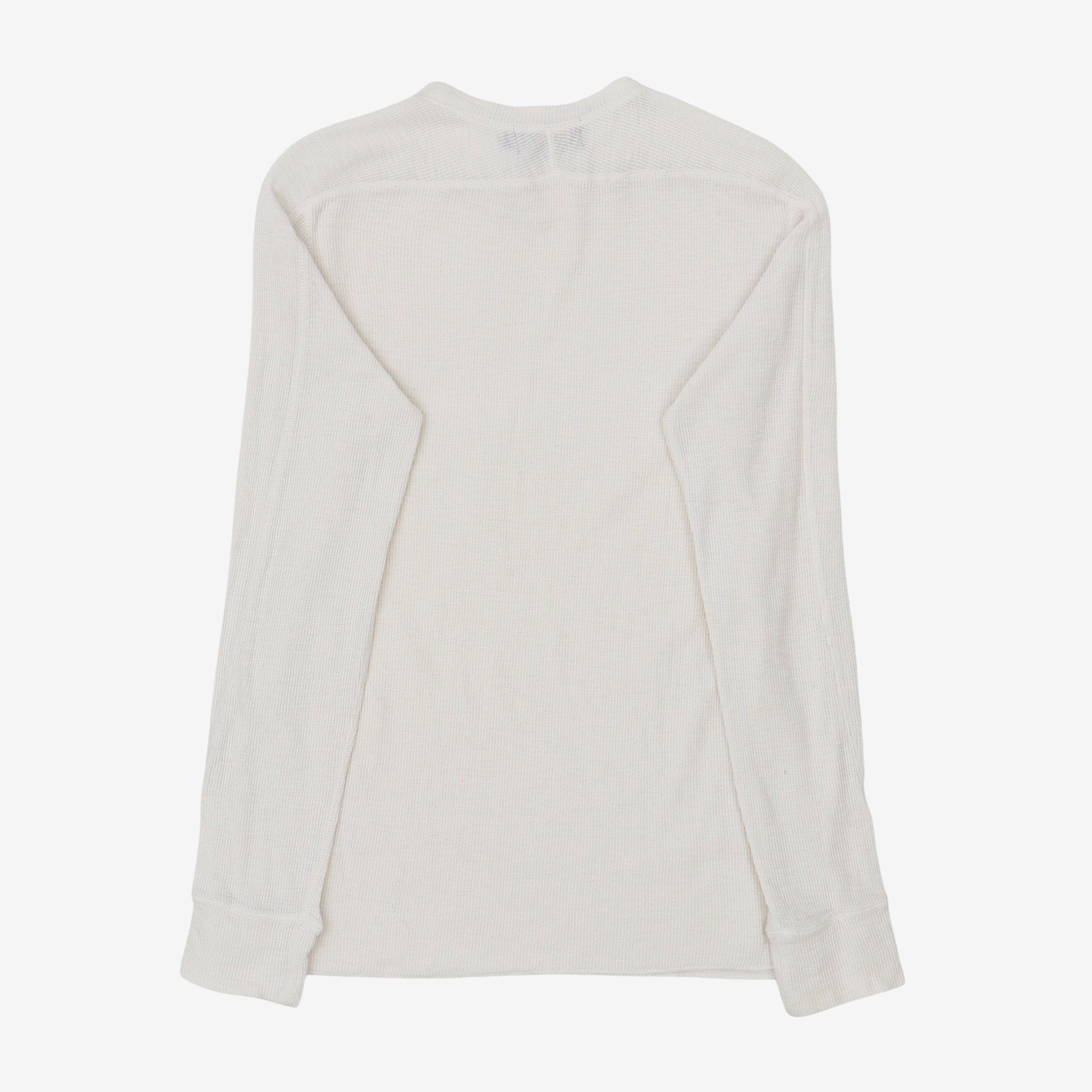 Ribbed Henley LS