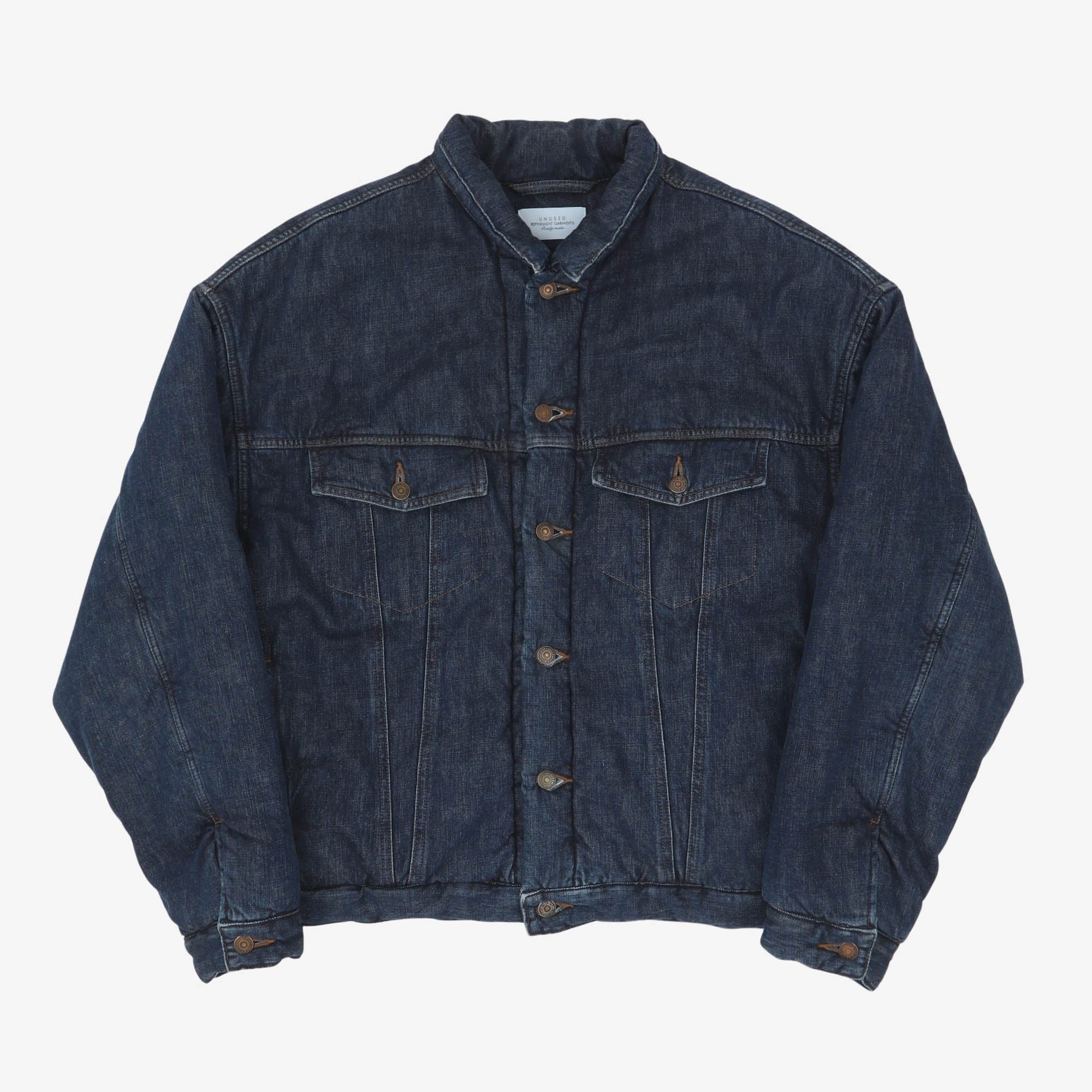 Insulated Denim Puffer Jacket