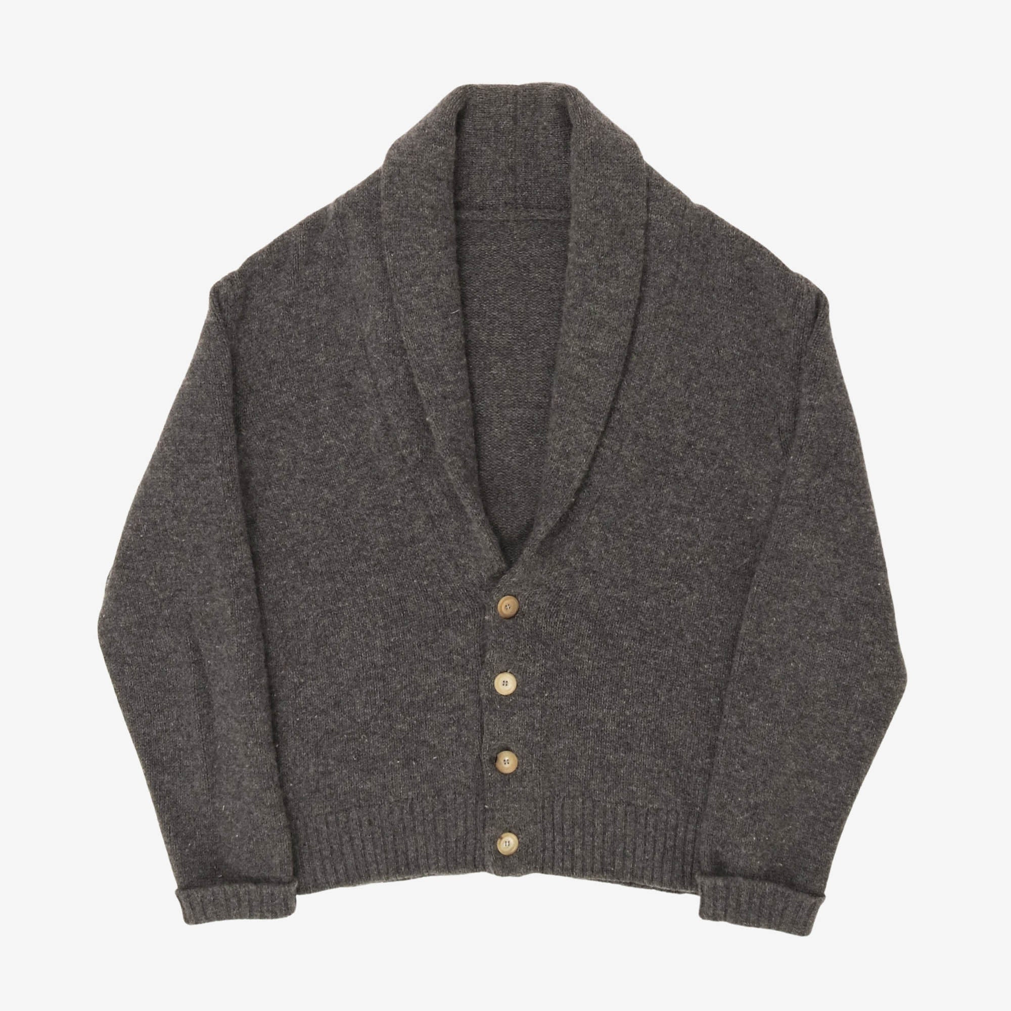 Shawl Collar Four Button Cardigan