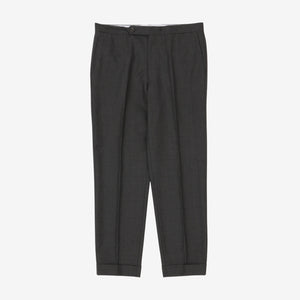 Worsted Wool Flat Front Trouser