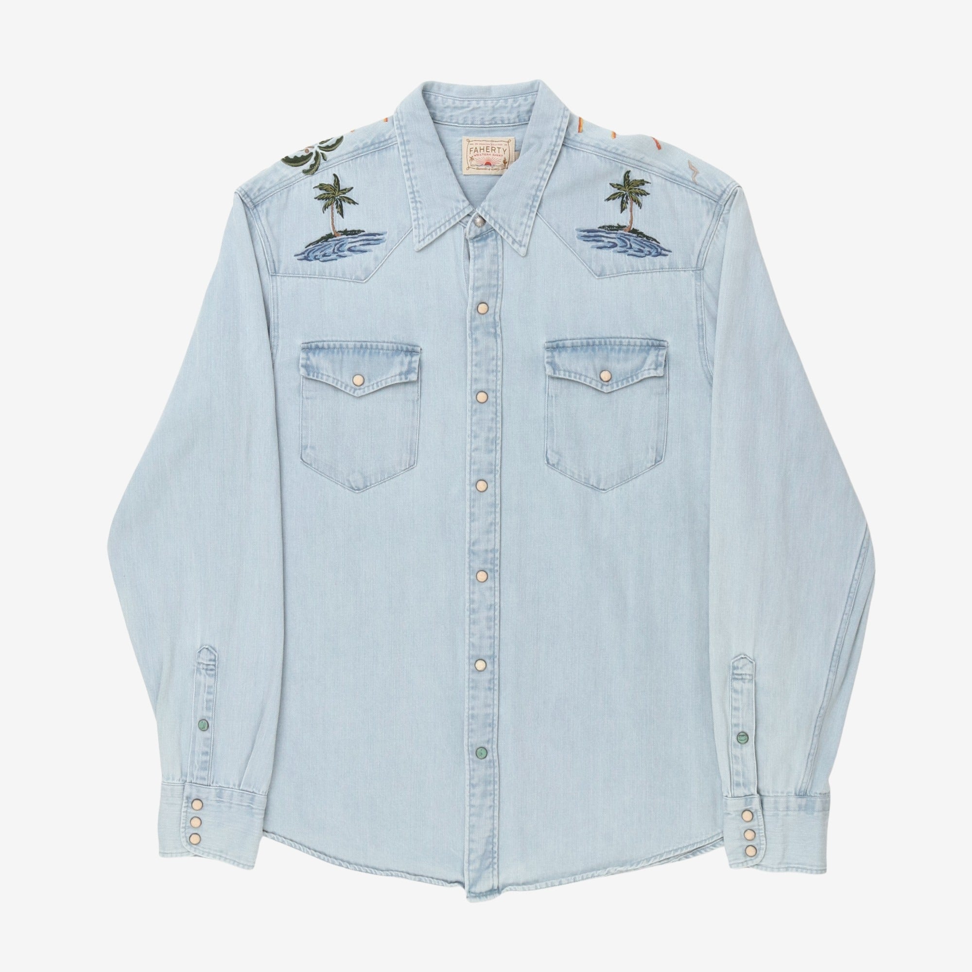 Sun & Waves Embroidered Shirt