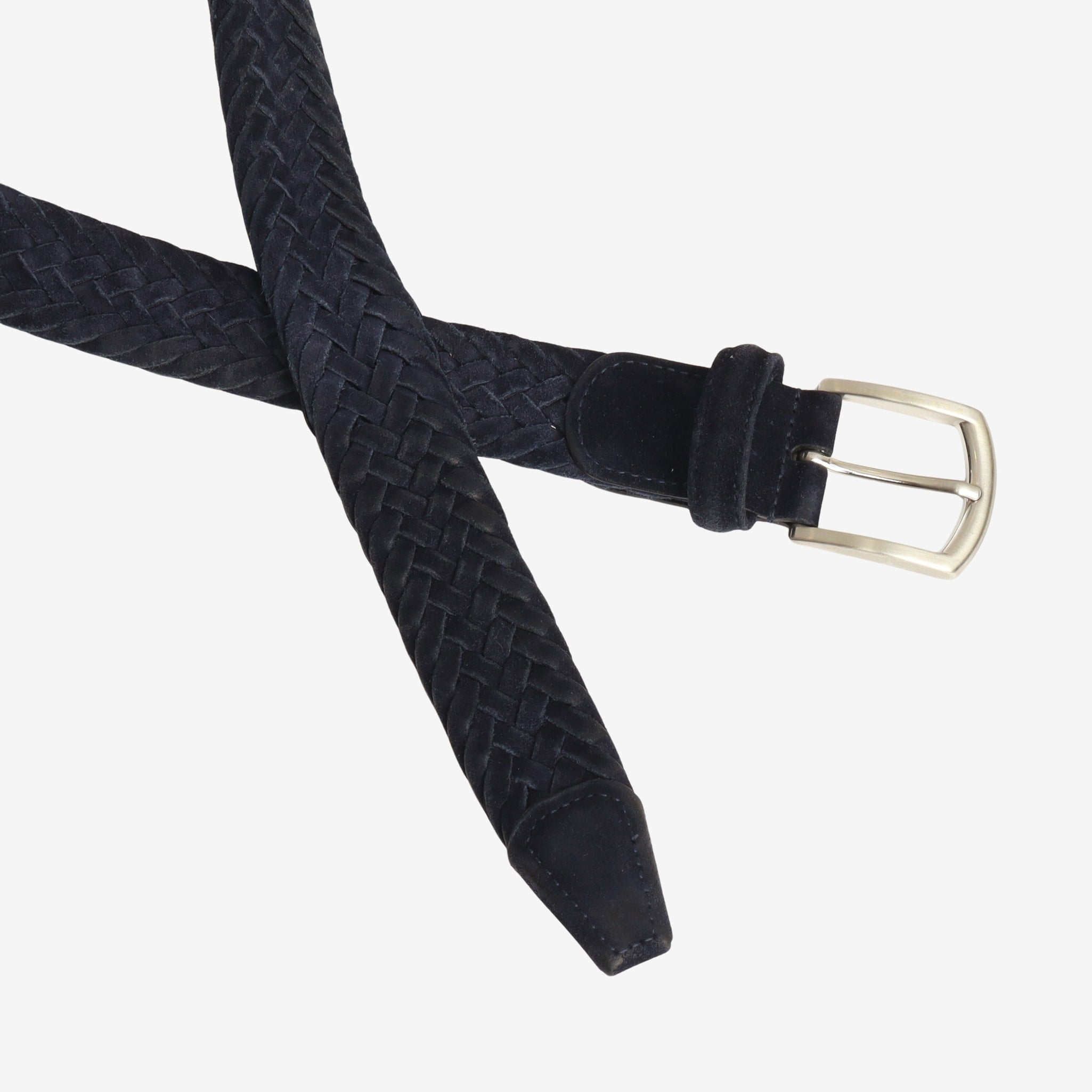 Classic Woven Suede Belt