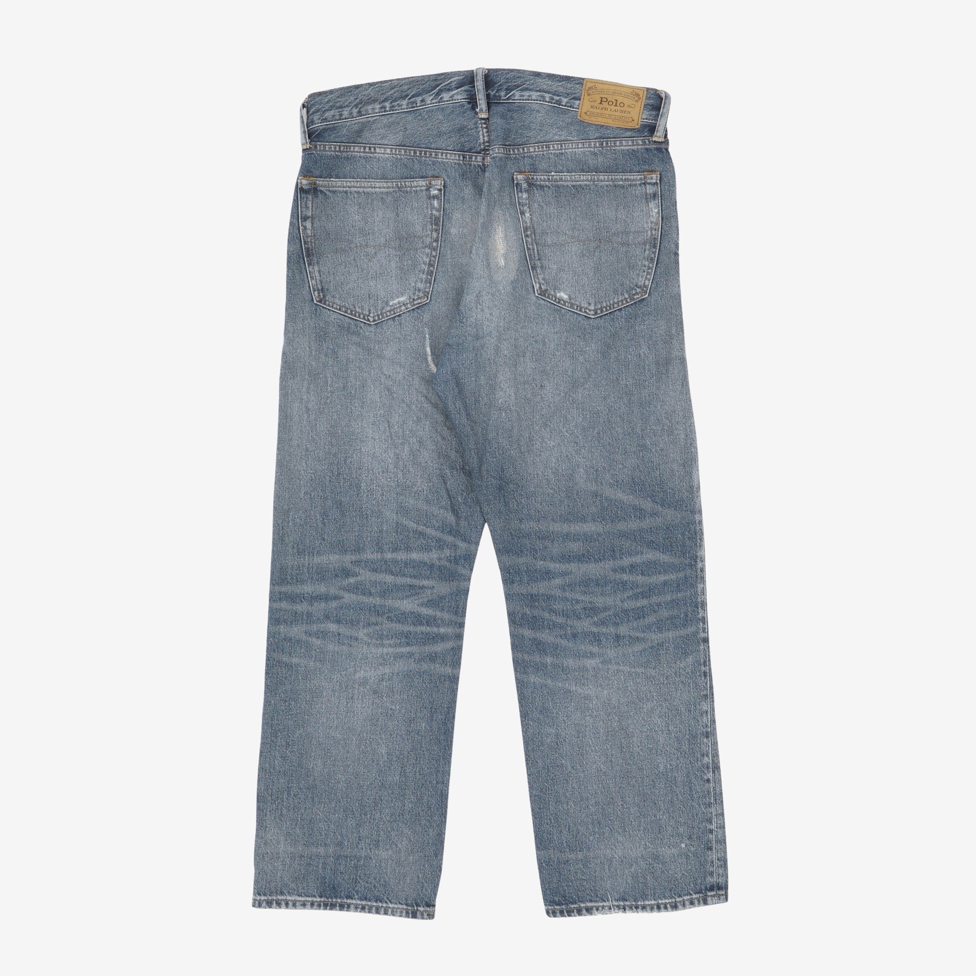 Vintage Classic Fit Distressed Denim (35W X 28L)