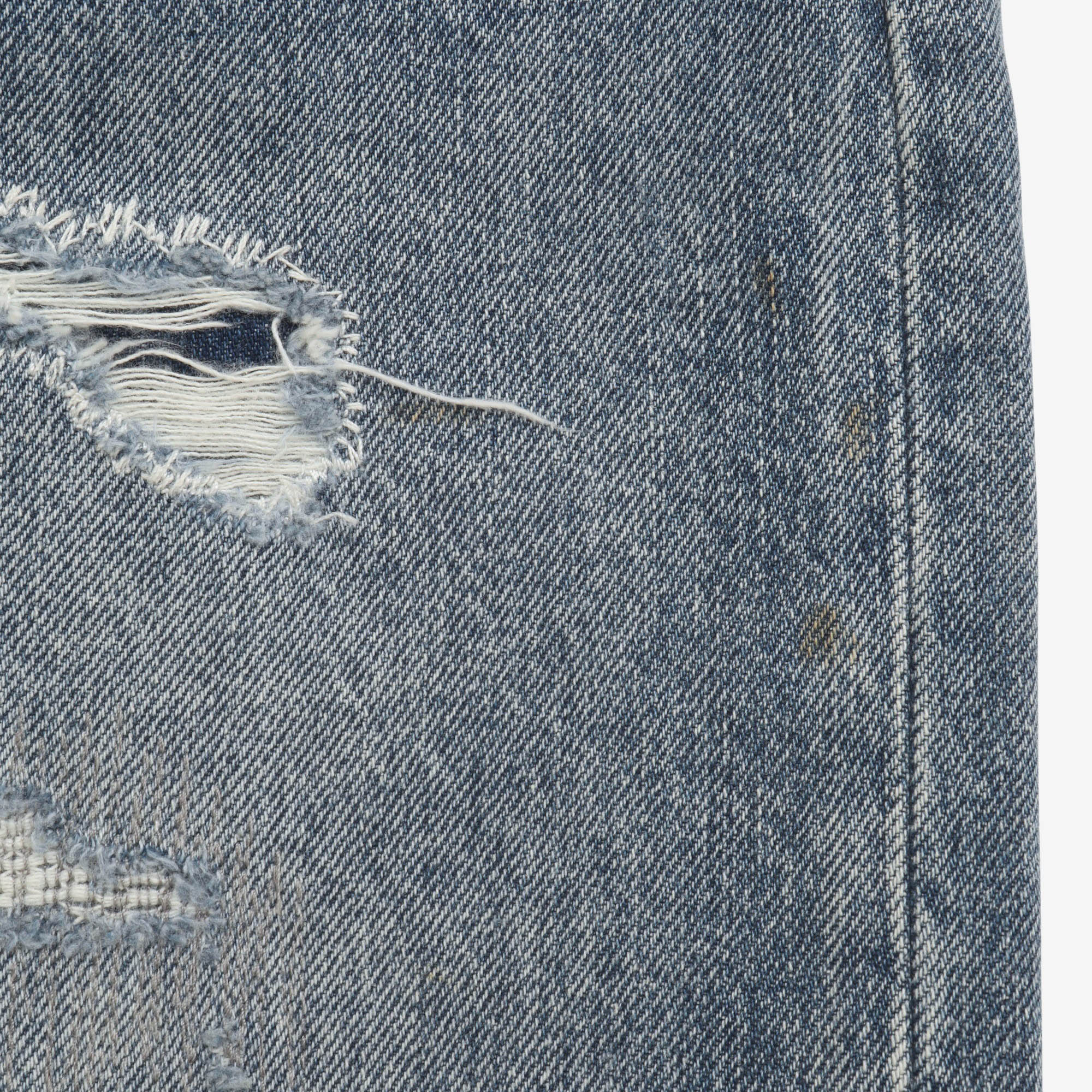 Vintage Classic Fit Distressed Denim (35W X 28L)