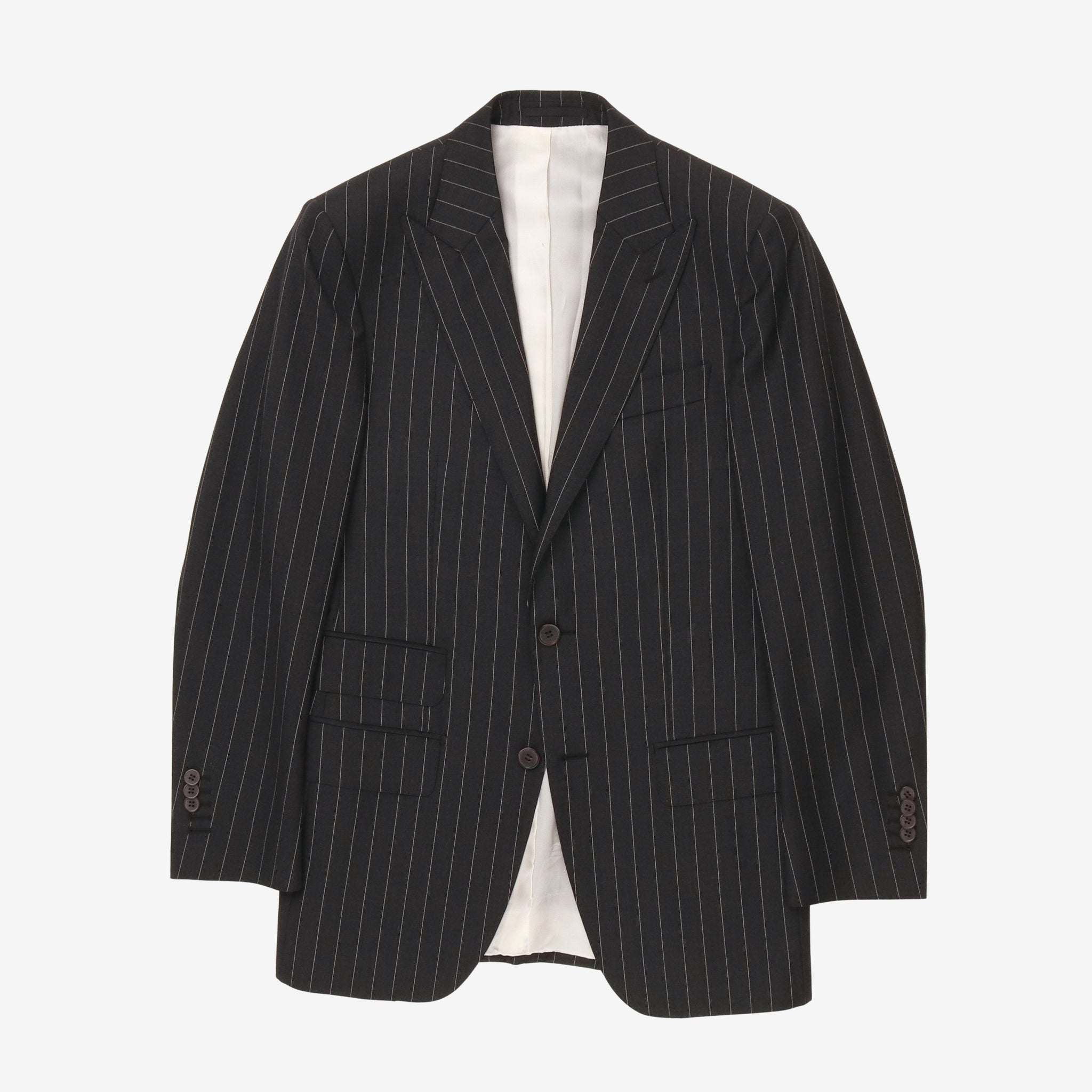 Wool Pinstripe Suit