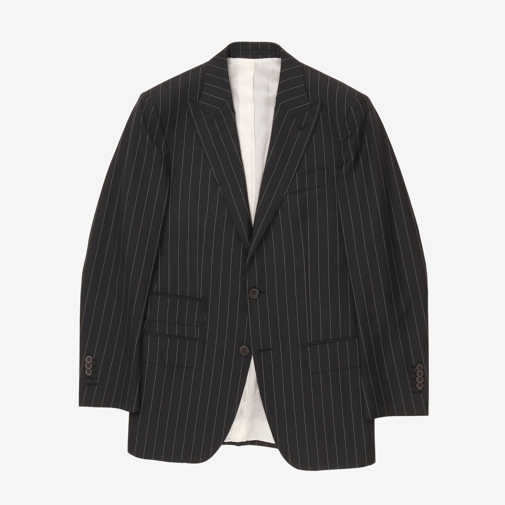 Wool Pinstripe Suit