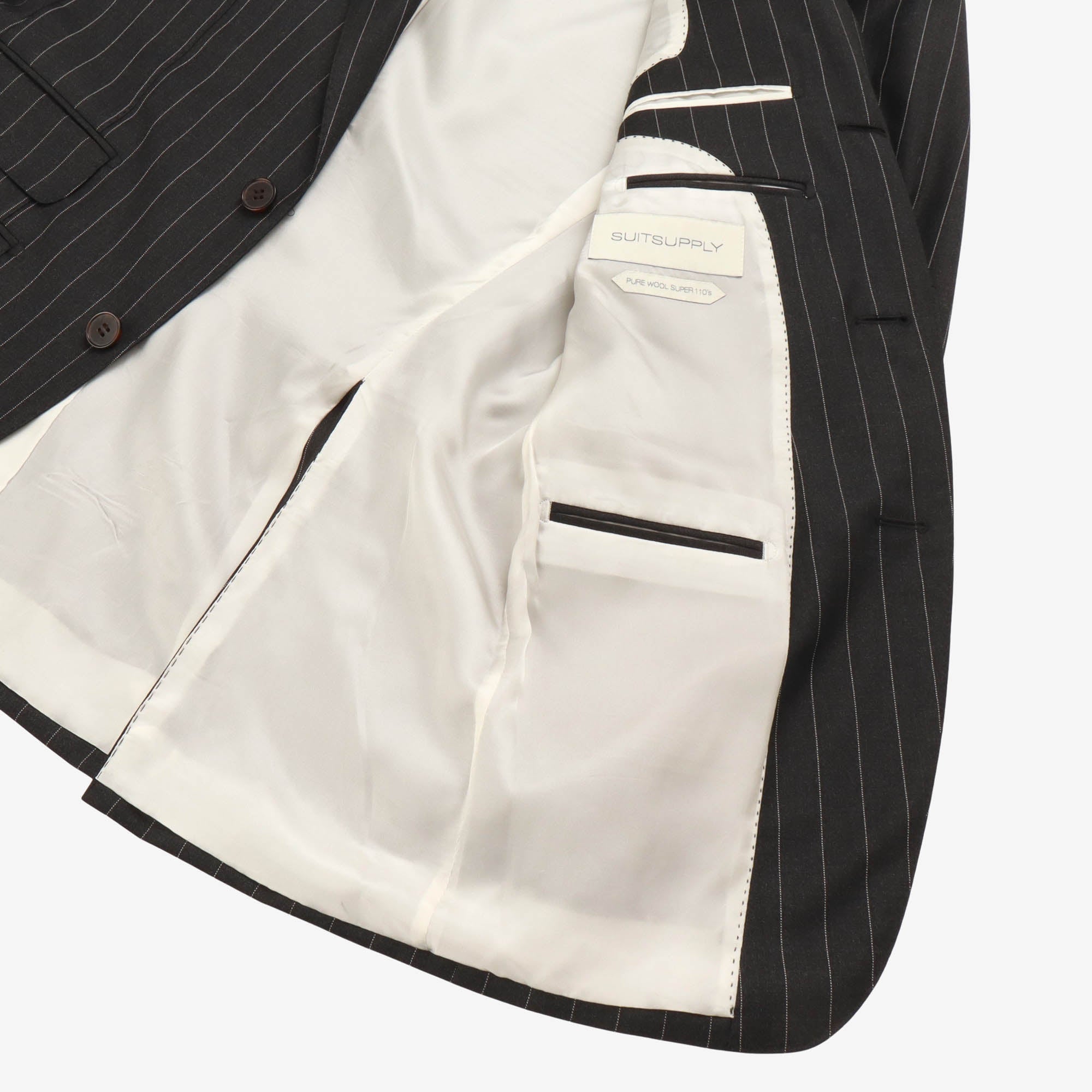 Wool Pinstripe Suit