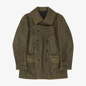 Lot AP 01 DB Leather Overcoat