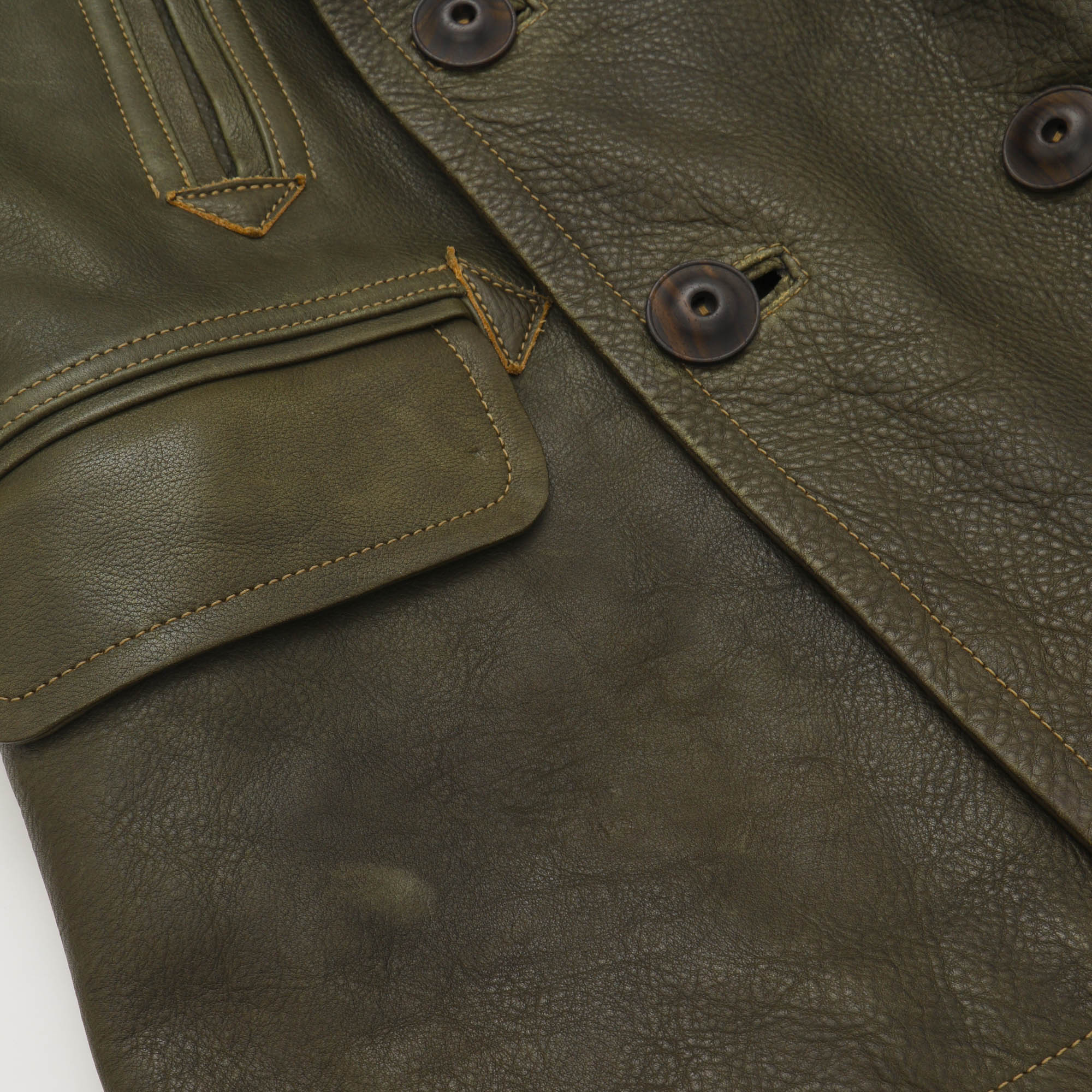Lot AP 01 DB Leather Overcoat