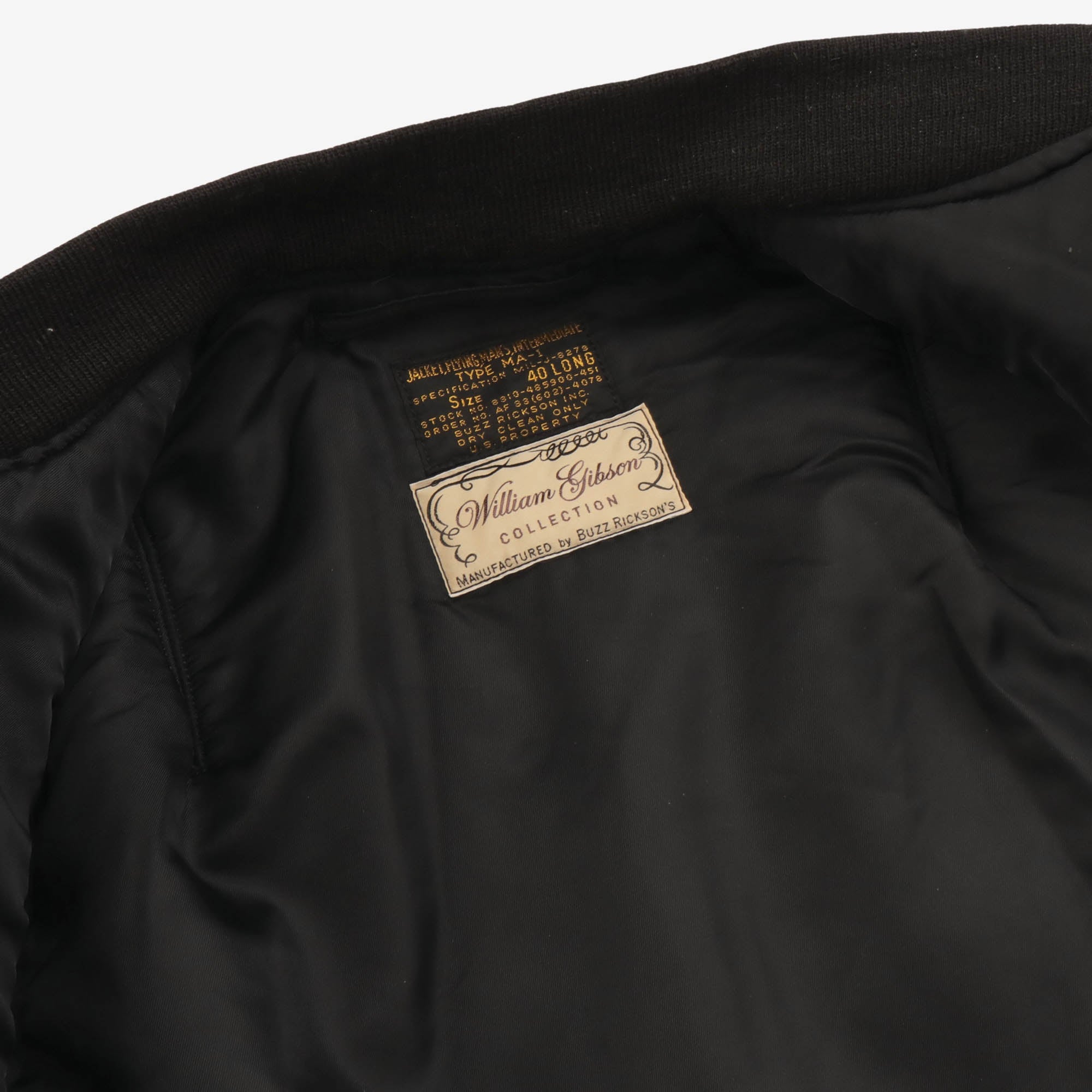 William Gibson MA-1 Albert Turner Jacket