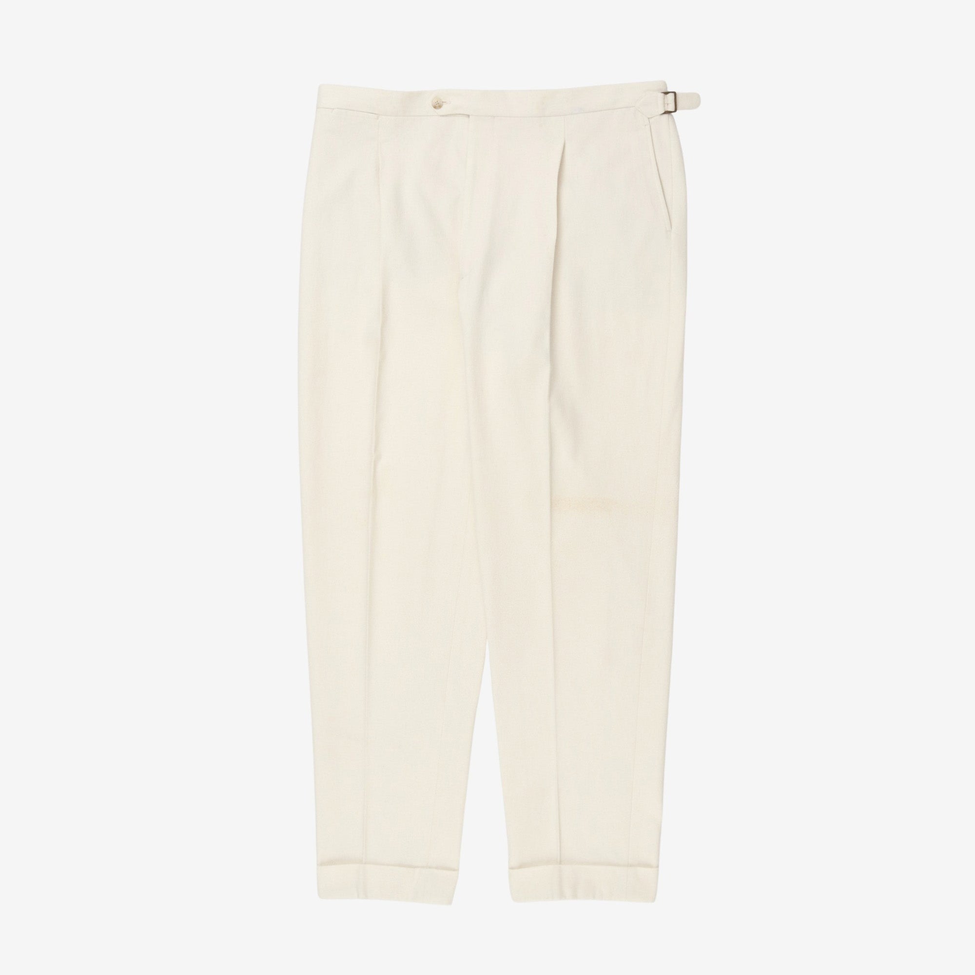 Pleated Twill Trousers (38W x 32L)