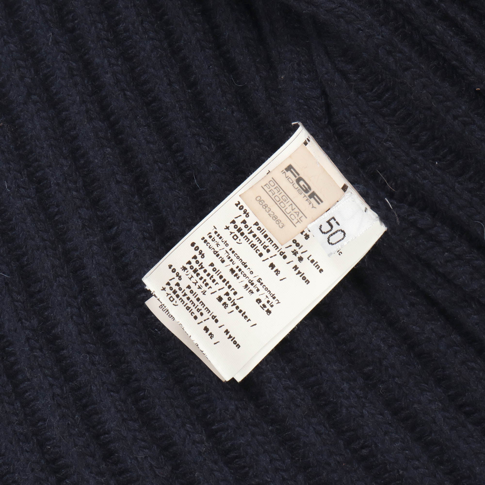 Wool Zip Ribbed Hoodie