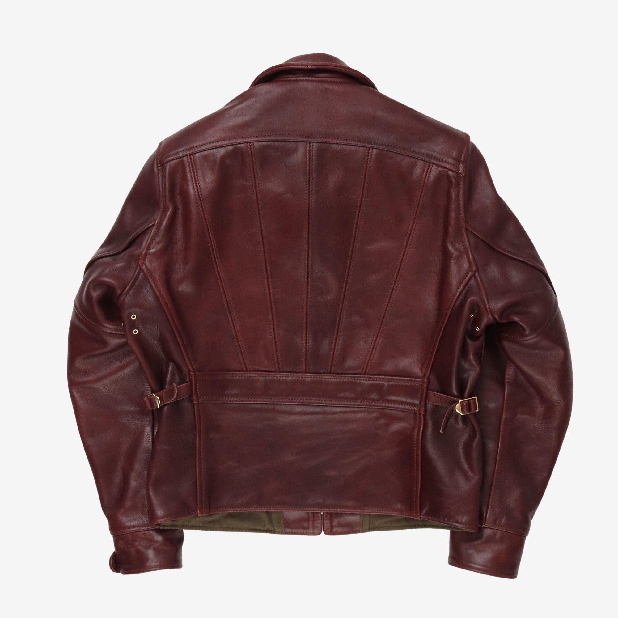 1930s Half Belt Leather Jacket