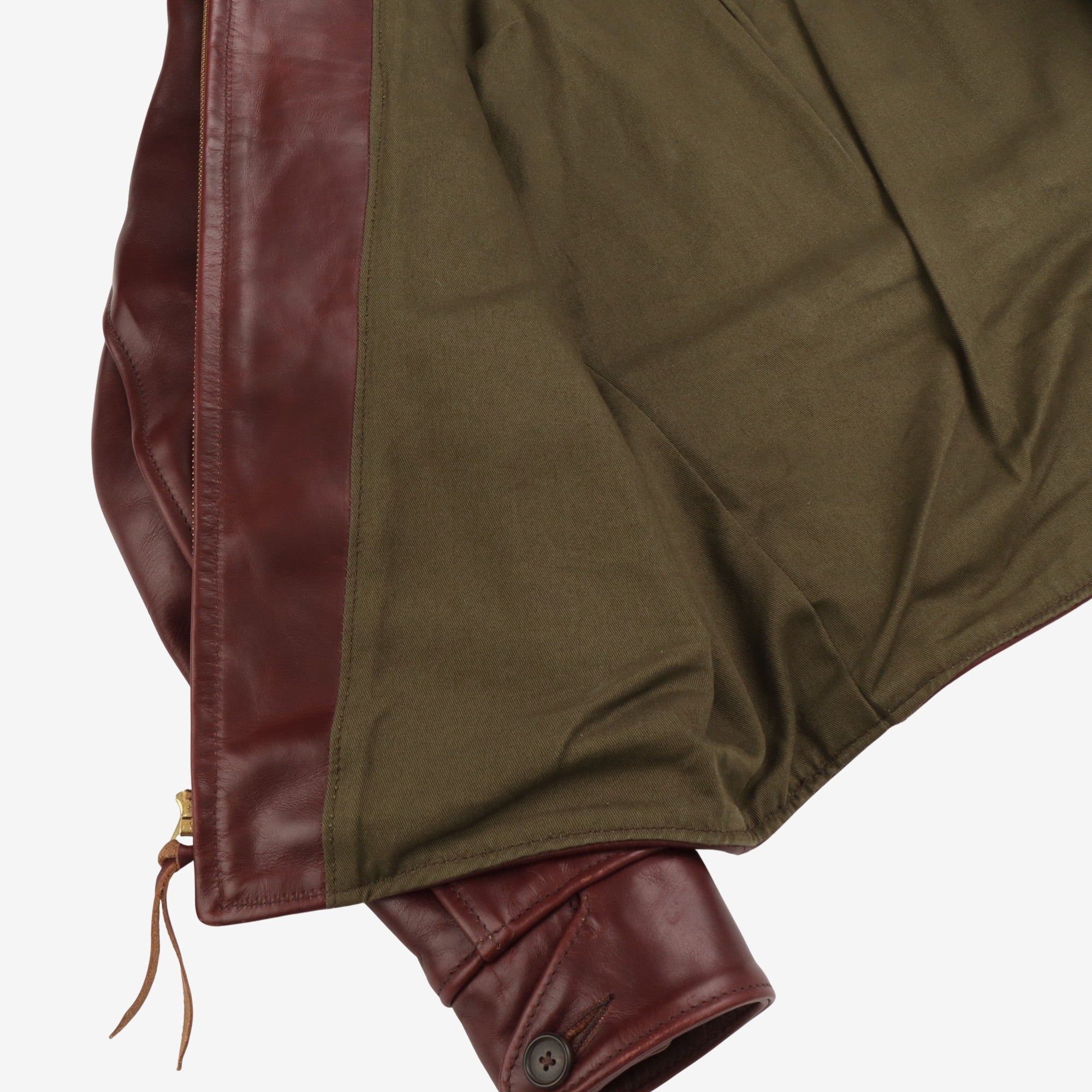 1930s Half Belt Leather Jacket