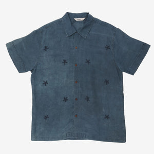 Embroidered Indigo Shirt