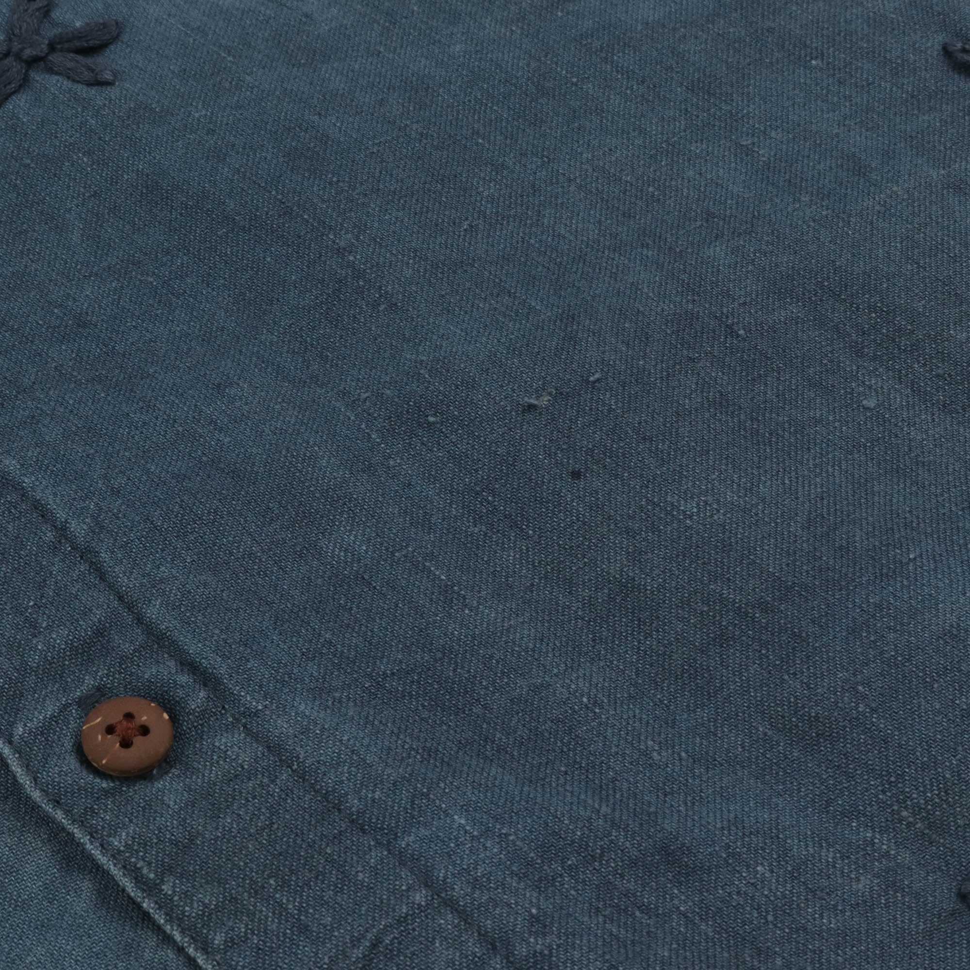 Embroidered Indigo Shirt